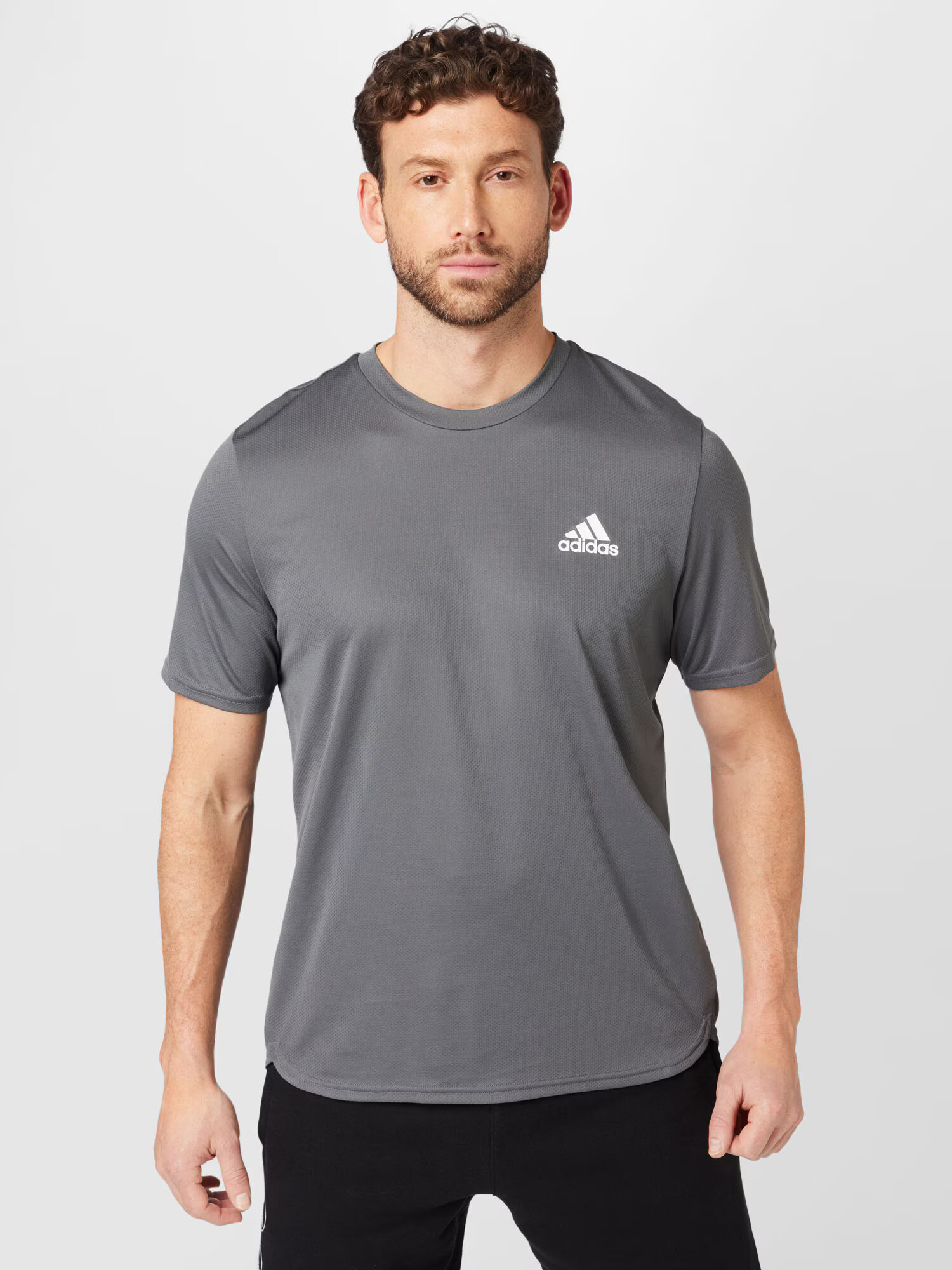 ADIDAS SPORTSWEAR Tricou funcțional gri piatră / alb - Pled.ro