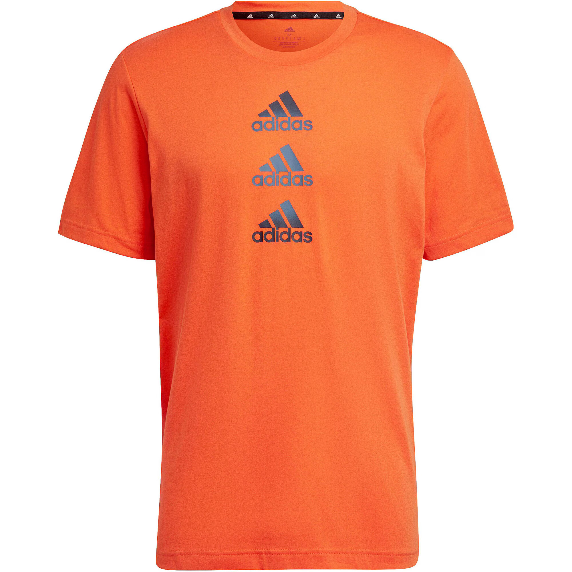 ADIDAS SPORTSWEAR Tricou funcțional 'Designed To Move Logo' gri / portocaliu - Pled.ro