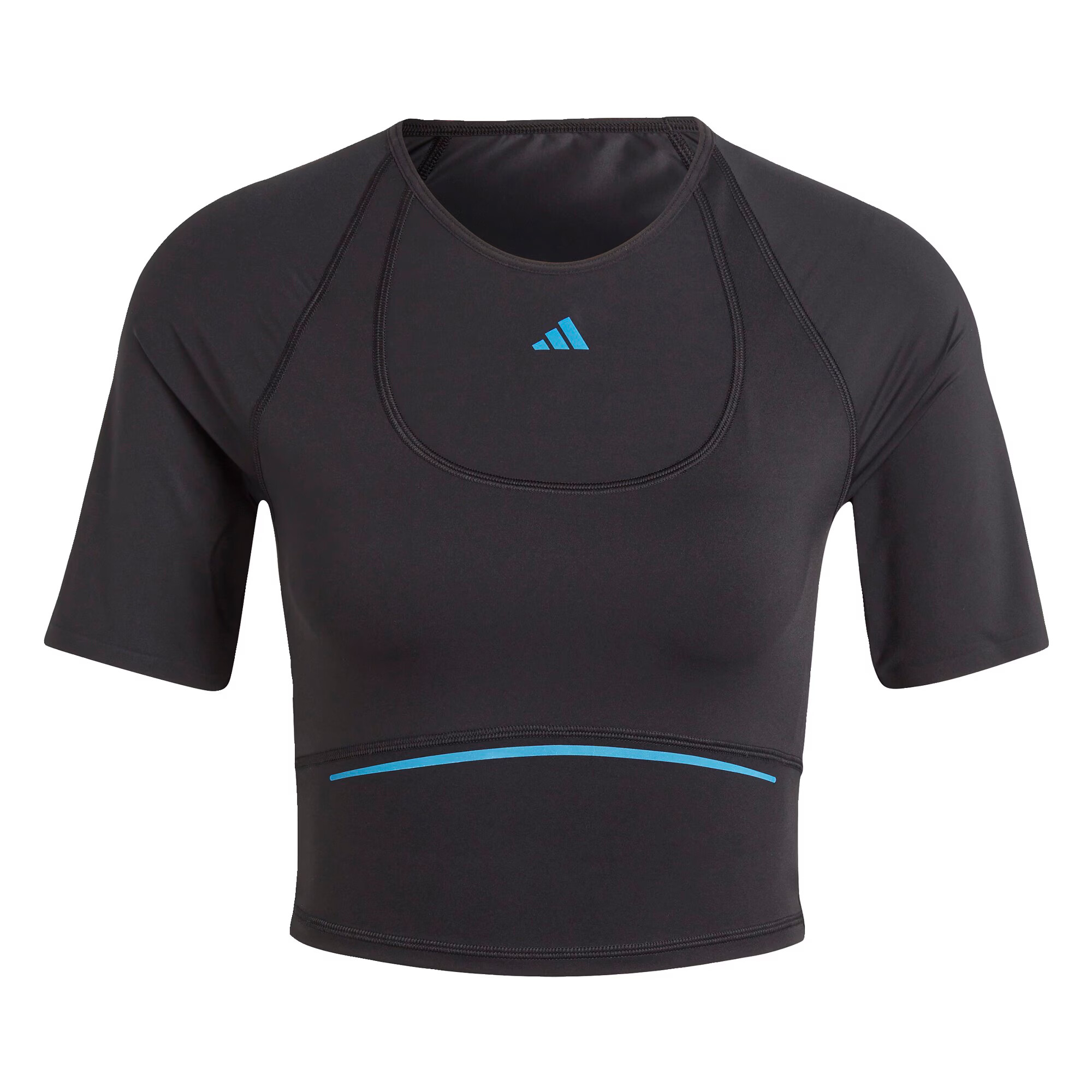 ADIDAS PERFORMANCE Tricou funcțional 'HIIT' 'Tailored Hiit Heat.Rdy' albastru / negru - Pled.ro