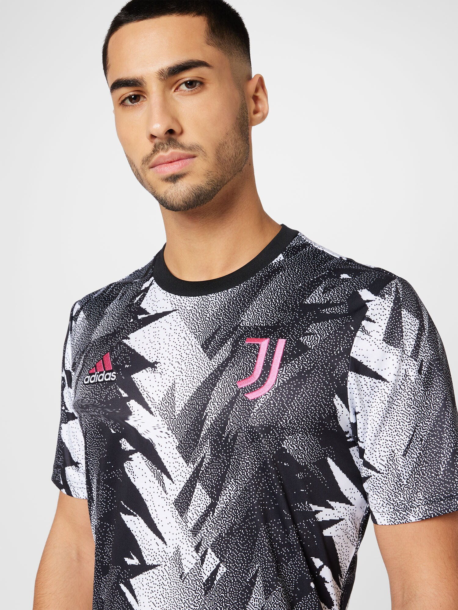 ADIDAS SPORTSWEAR Tricou funcțional 'Juve Preshi' roz zmeură / negru / alb - Pled.ro