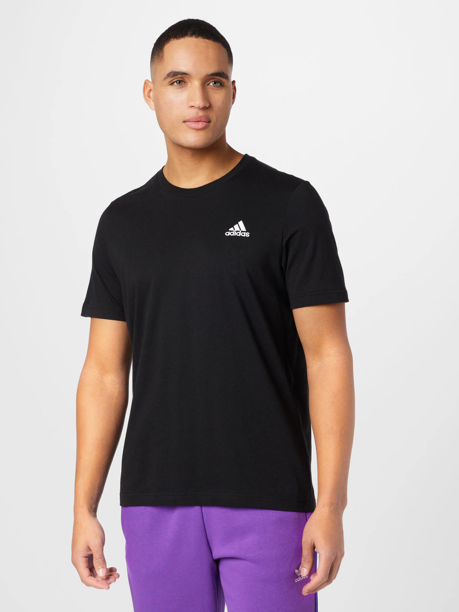 ADIDAS SPORTSWEAR Tricou funcțional 'Essentials' negru / alb - Pled.ro