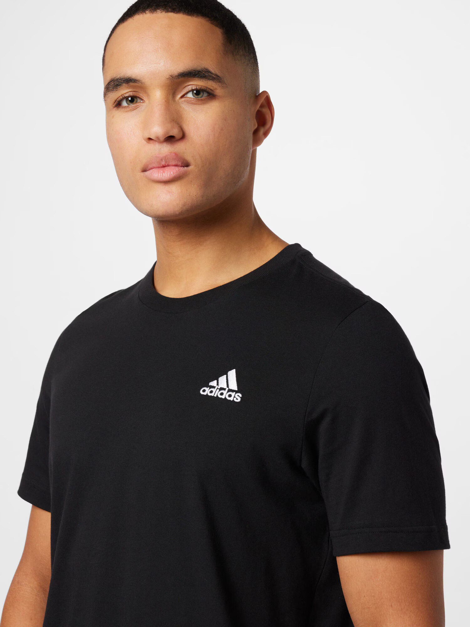 ADIDAS SPORTSWEAR Tricou funcțional 'Essentials' negru / alb - Pled.ro