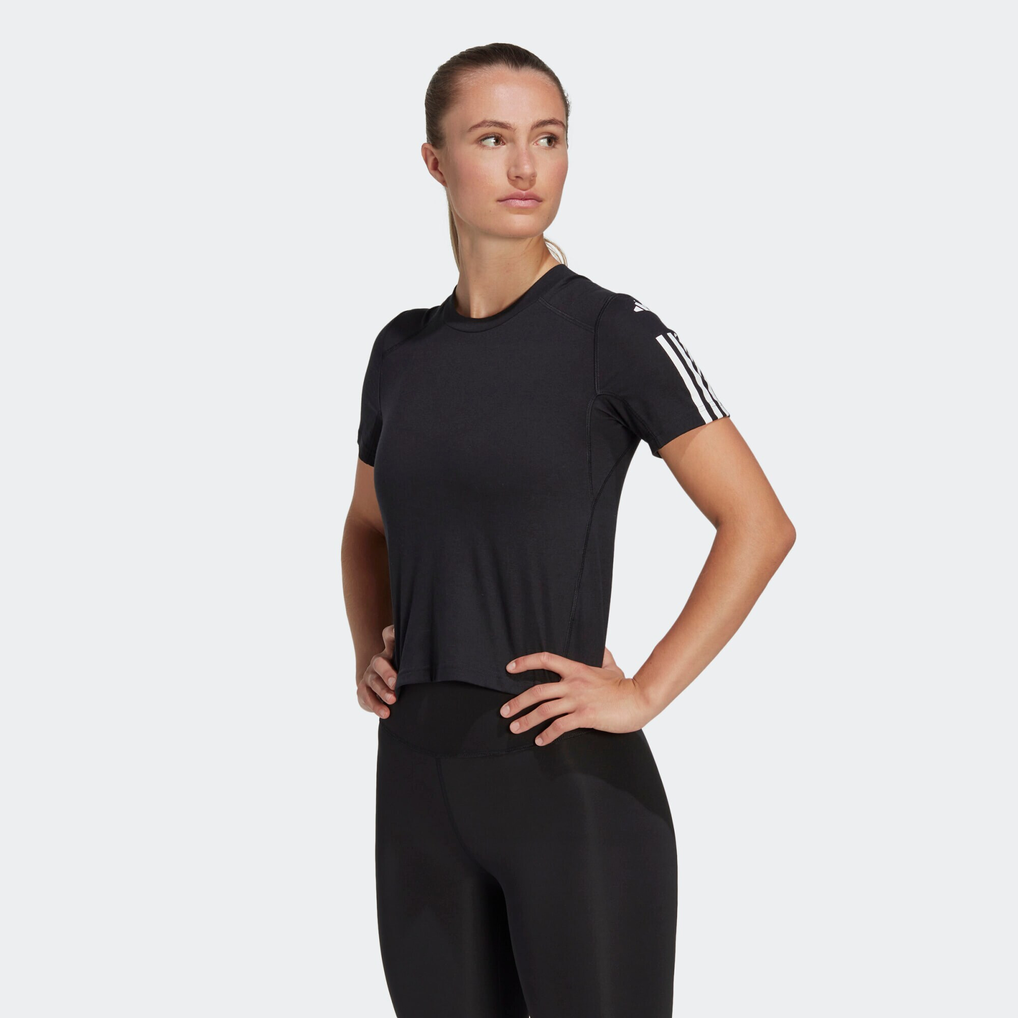 ADIDAS PERFORMANCE Tricou funcțional 'Train Essentials' negru / alb - Pled.ro