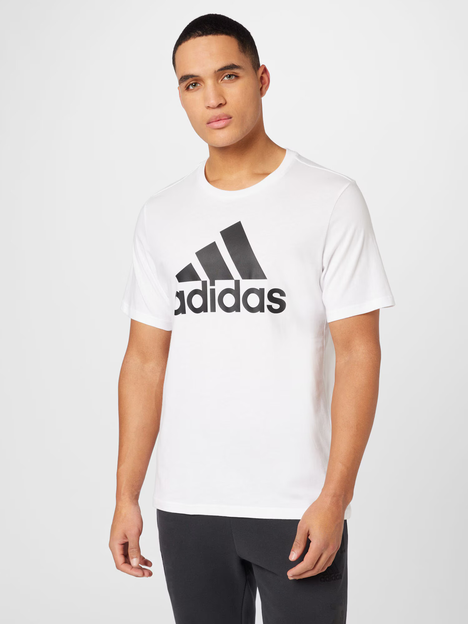 ADIDAS SPORTSWEAR Tricou funcțional 'Essentials' negru / alb - Pled.ro