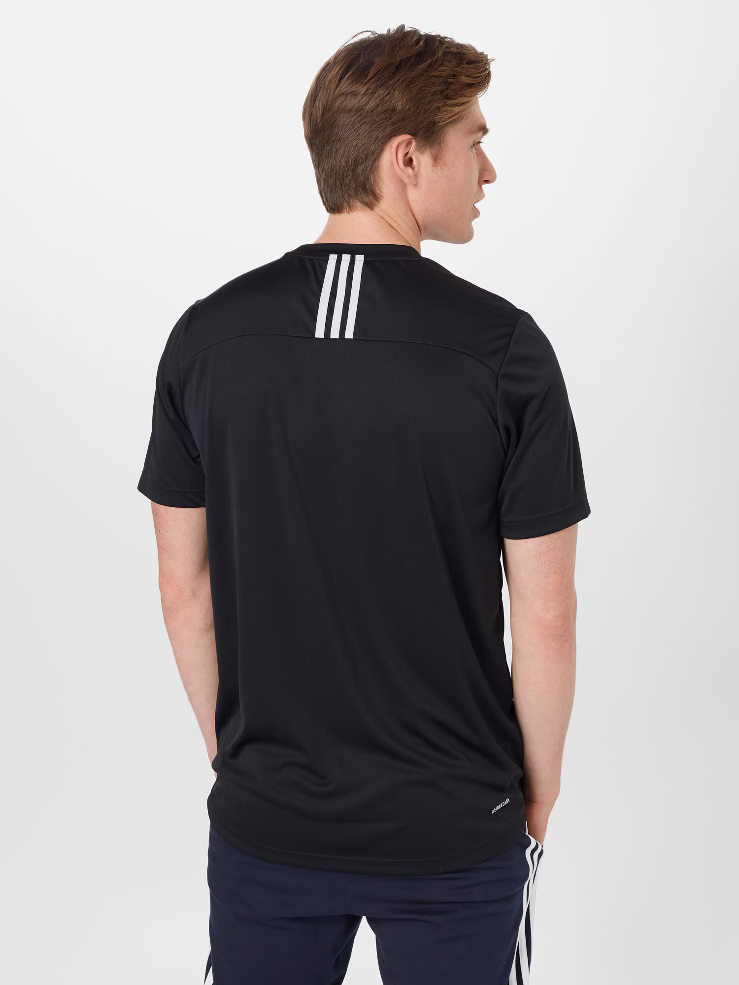 ADIDAS SPORTSWEAR Tricou funcțional 'Designed To Move 3-Stripes' negru / alb - Pled.ro