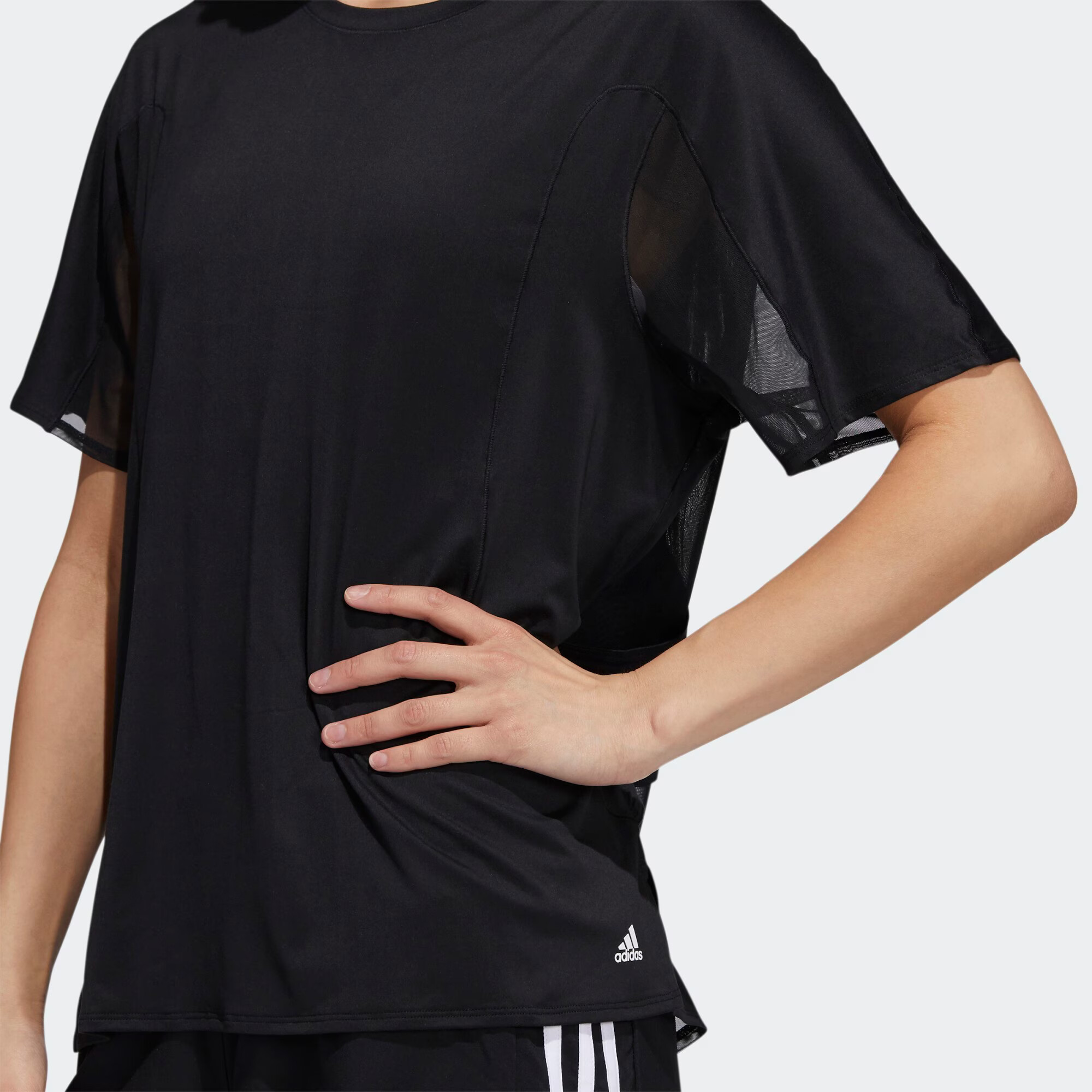 ADIDAS SPORTSWEAR Tricou funcțional negru / alb - Pled.ro