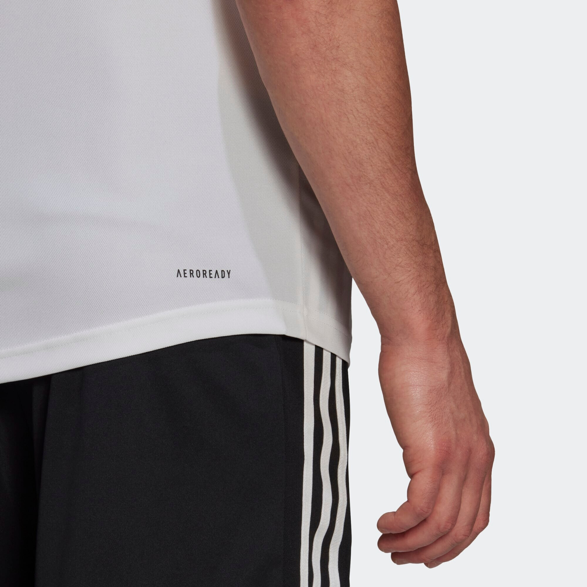 ADIDAS SPORTSWEAR Tricou funcțional 'Primeblue Designed To Move 3-Stripes' negru / alb - Pled.ro