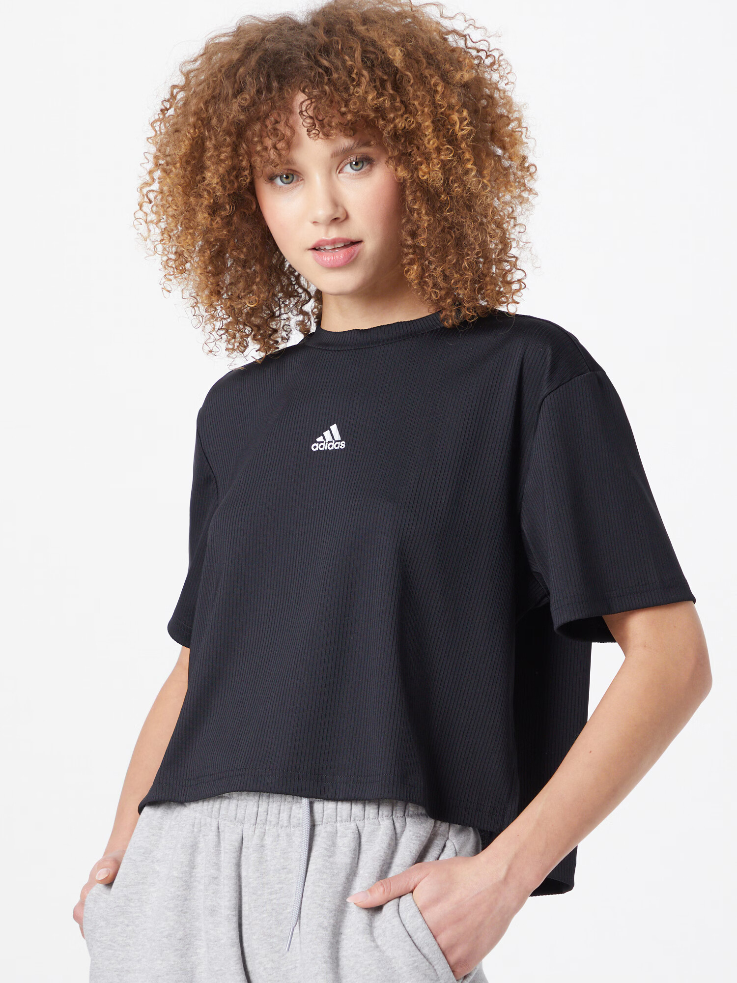 ADIDAS SPORTSWEAR Tricou funcțional negru / alb - Pled.ro