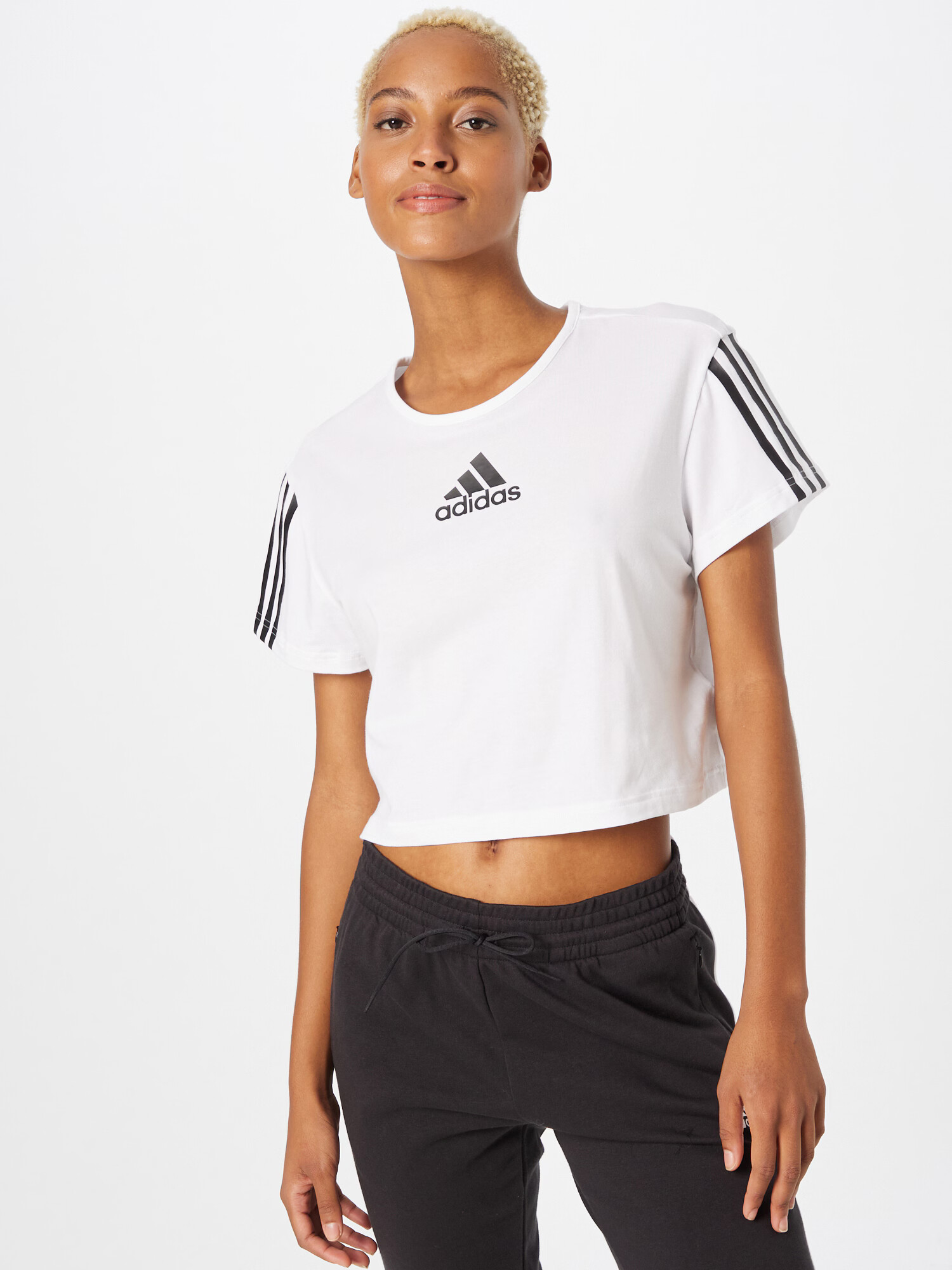 ADIDAS PERFORMANCE Tricou funcțional 'Team Base' negru / alb - Pled.ro