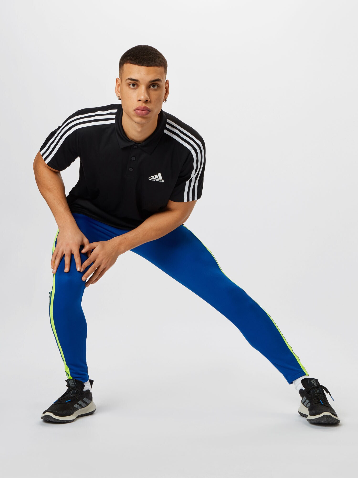 ADIDAS SPORTSWEAR Tricou funcțional 'Primeblue Designed To Move 3-Stripes' negru / alb - Pled.ro