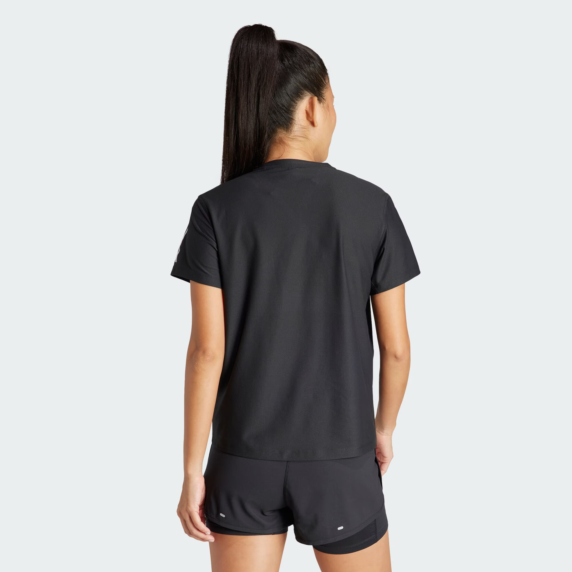 ADIDAS PERFORMANCE Tricou funcțional 'Own The Run' negru / alb - Pled.ro