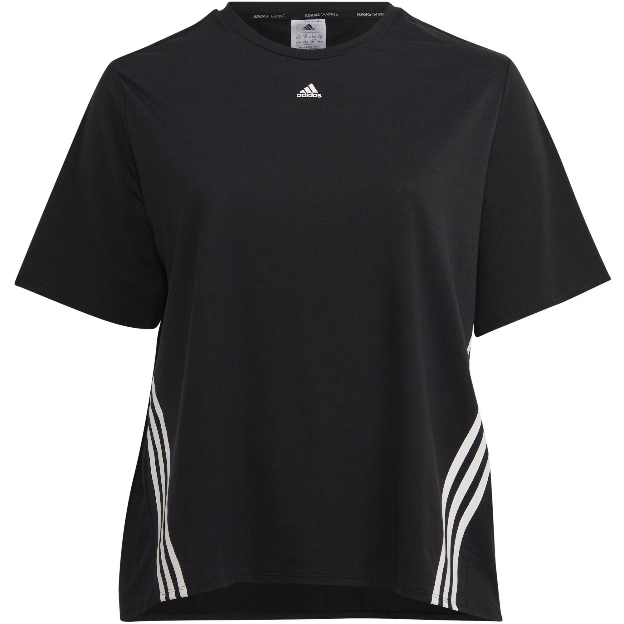 ADIDAS SPORTSWEAR Tricou funcțional 'Train Icons 3-Stripes ' negru / alb - Pled.ro