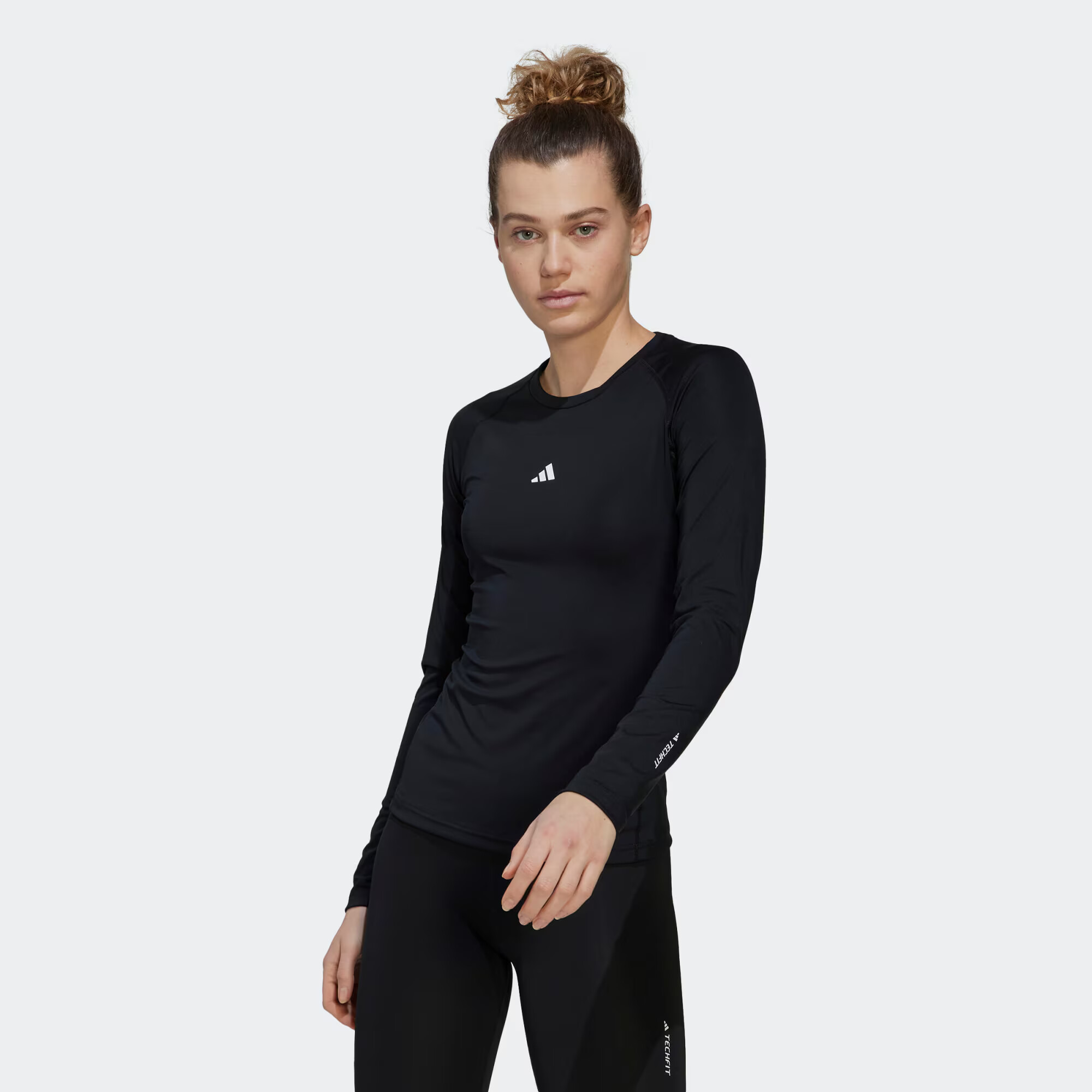 ADIDAS PERFORMANCE Tricou funcțional 'Techfit ' negru / alb - Pled.ro