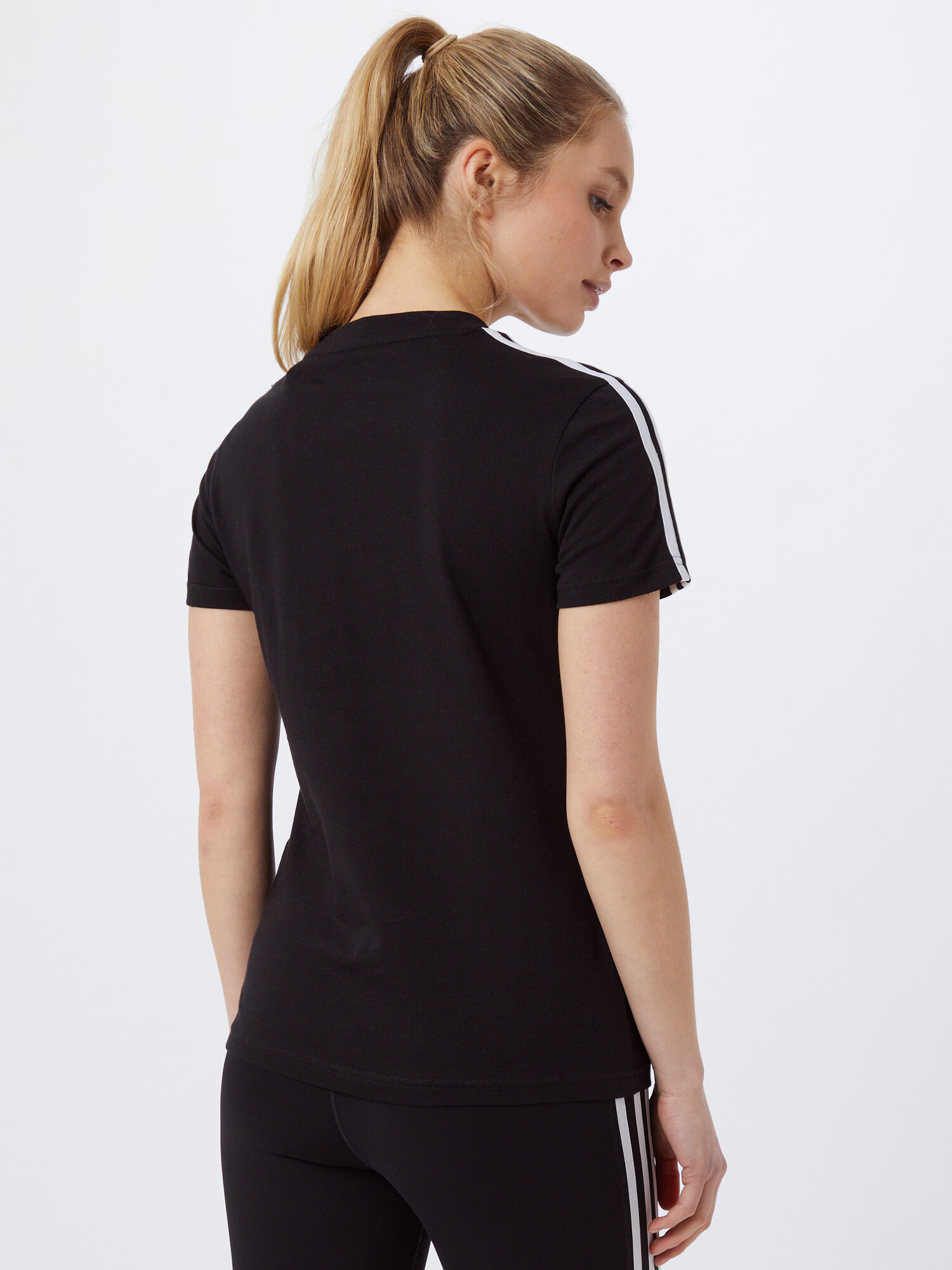 ADIDAS SPORTSWEAR Tricou funcțional 'Essentials' negru / alb - Pled.ro