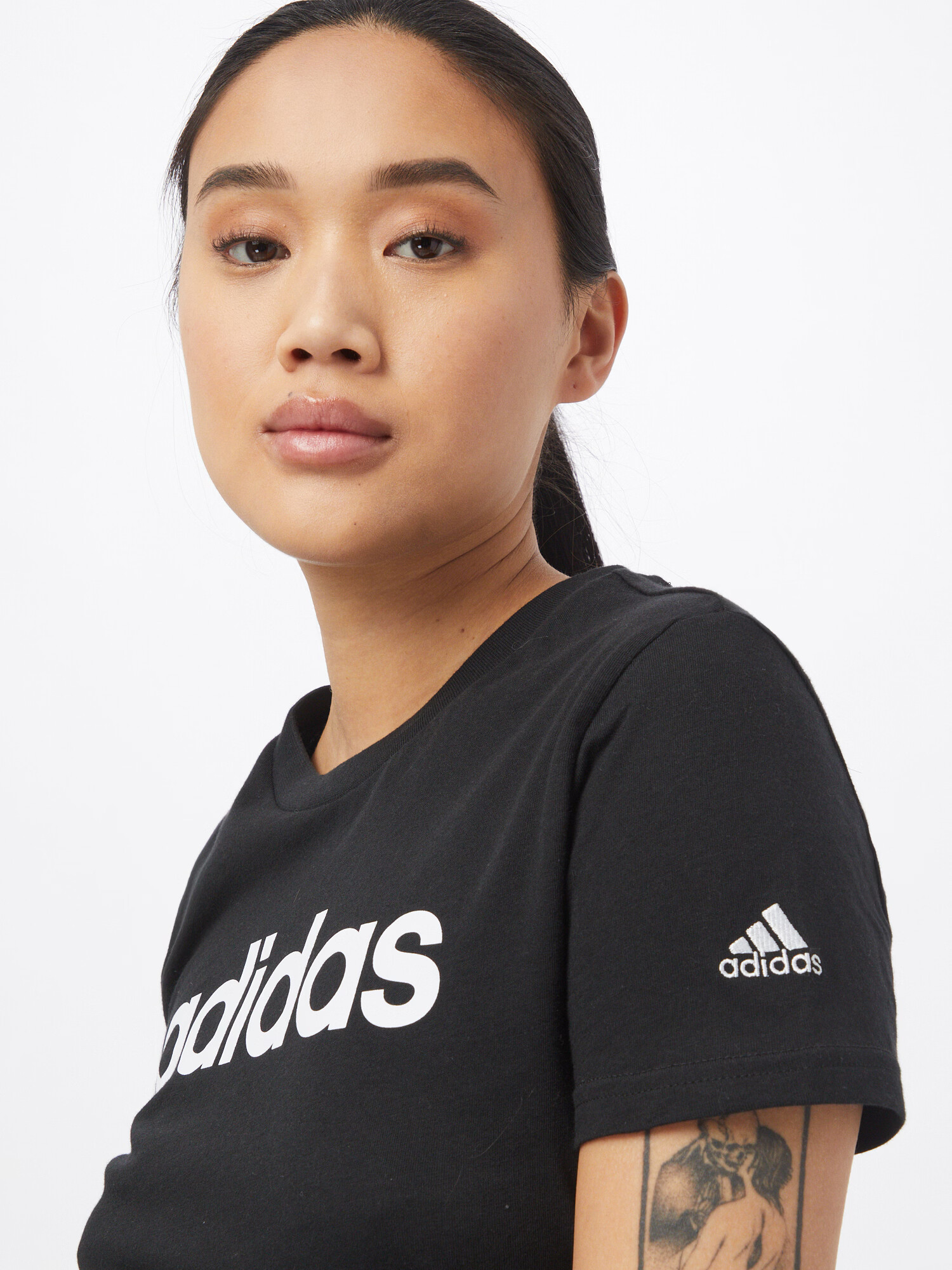 ADIDAS PERFORMANCE Tricou funcțional negru / alb - Pled.ro