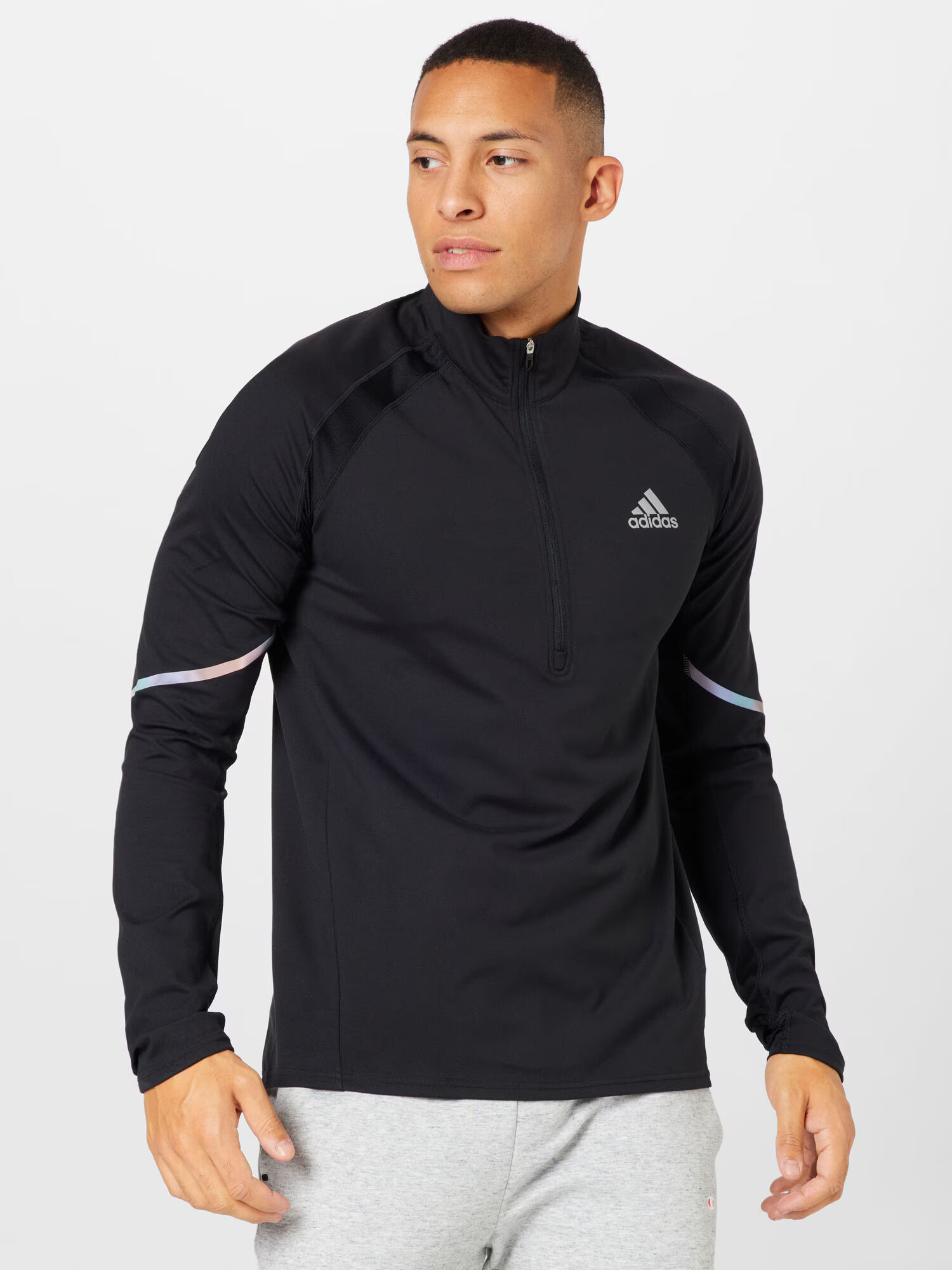 ADIDAS SPORTSWEAR Tricou funcțional 'Everydayrun ' negru / argintiu - Pled.ro