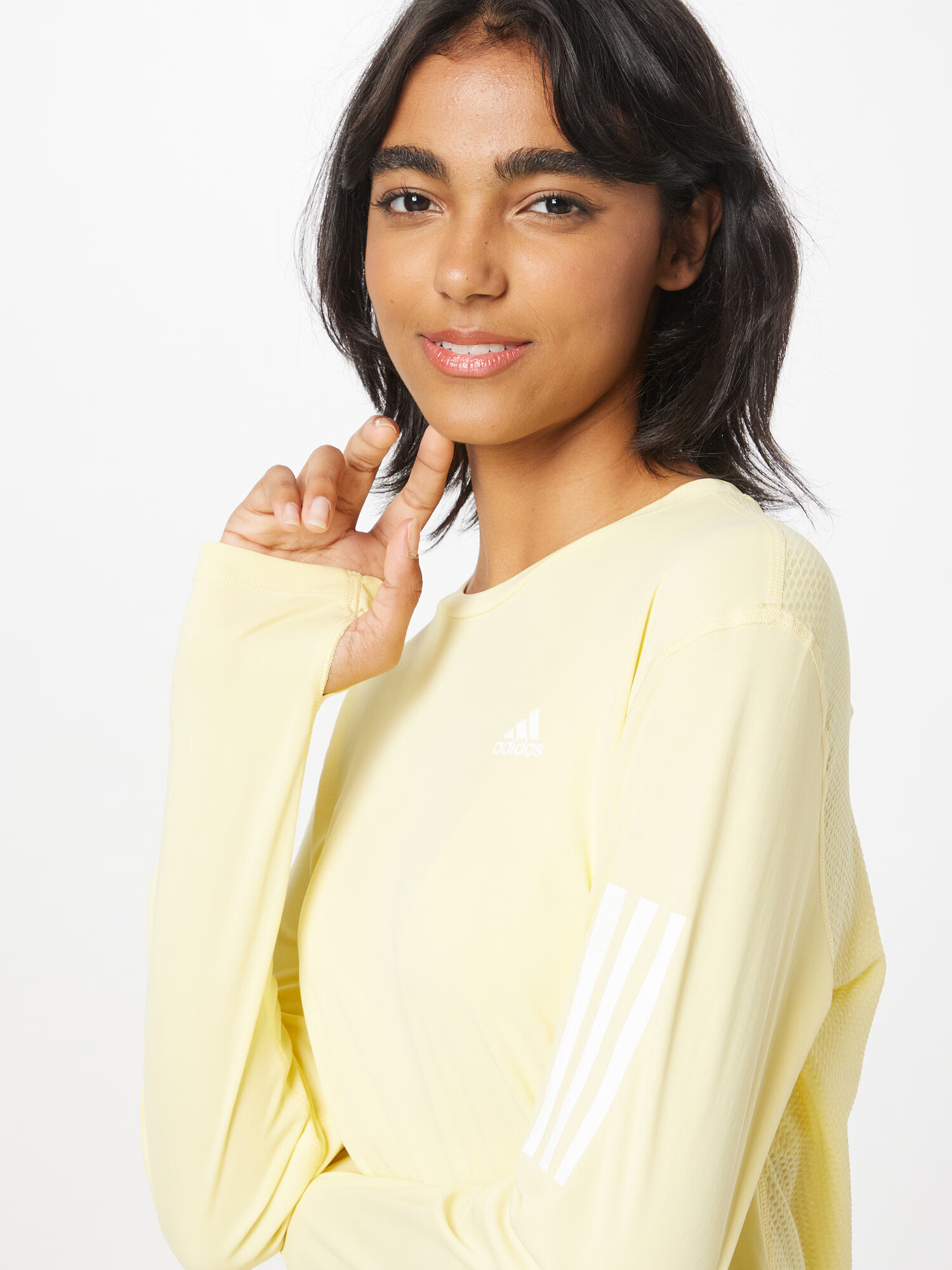 ADIDAS SPORTSWEAR Tricou funcțional 'Own the Run' galben / alb - Pled.ro