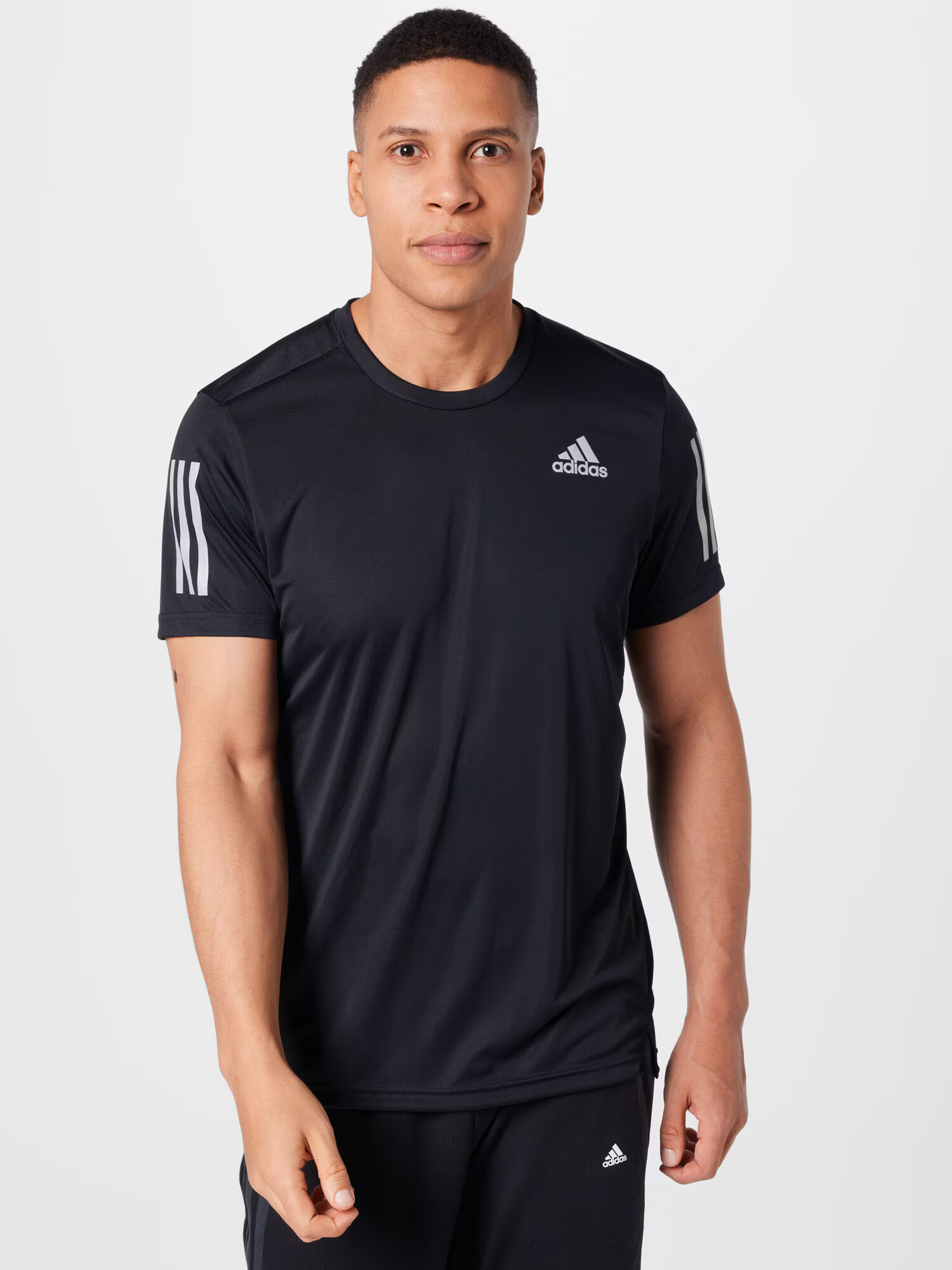 ADIDAS SPORTSWEAR Tricou funcțional 'Own The Run' negru / alb - Pled.ro