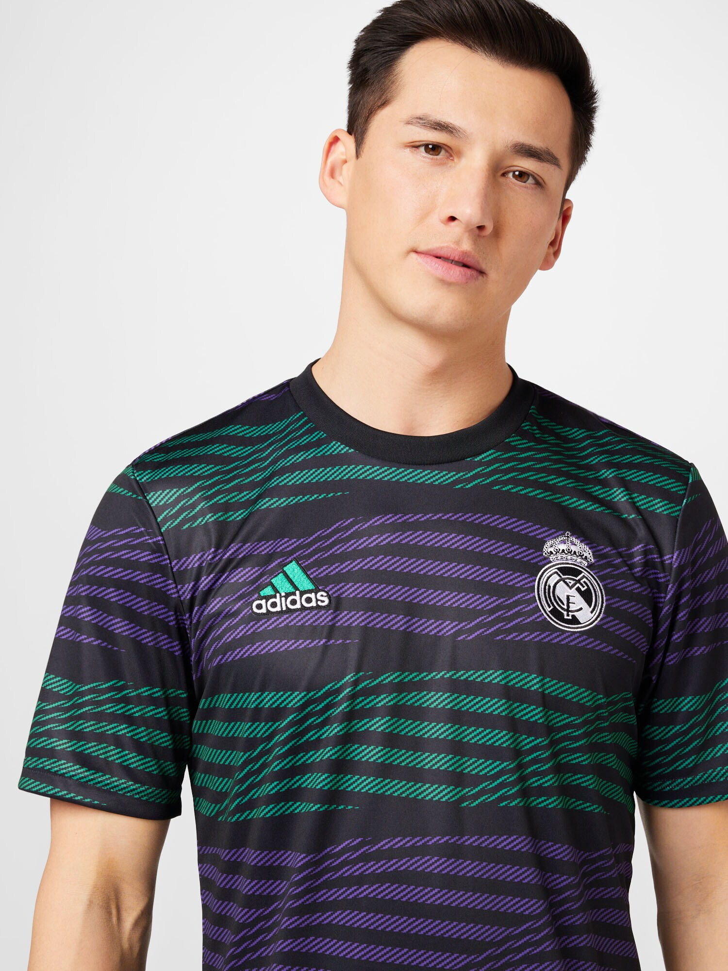 ADIDAS SPORTSWEAR Tricou funcțional 'Rea Preshi' verde închis / mov vânătă / negru / alb - Pled.ro