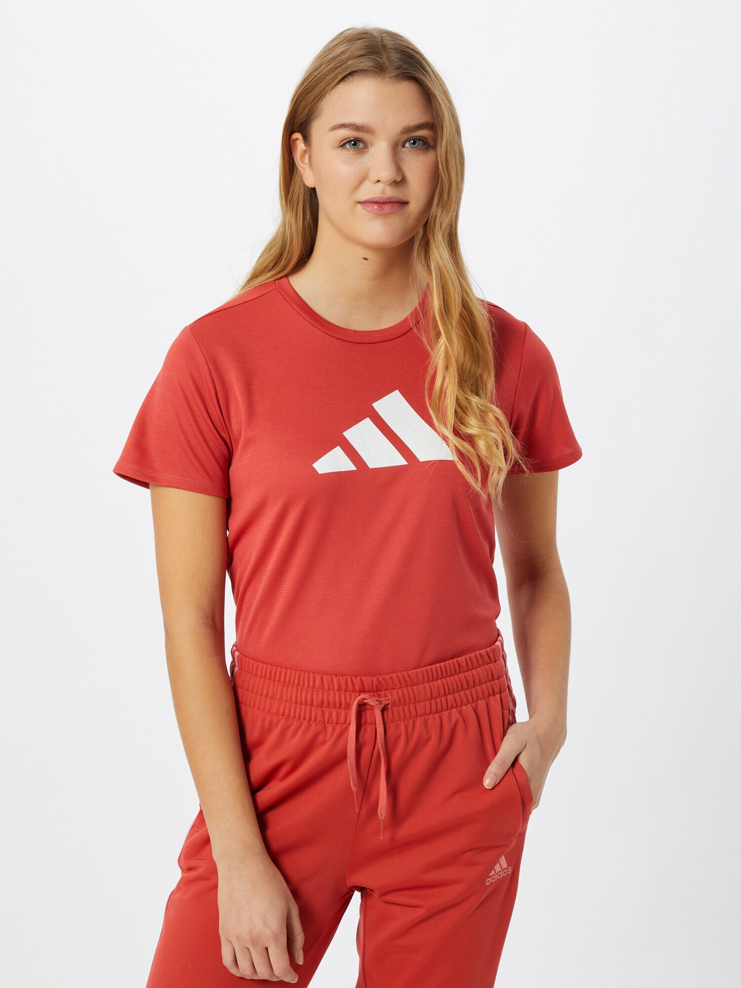 ADIDAS PERFORMANCE Tricou funcțional roșu / alb - Pled.ro