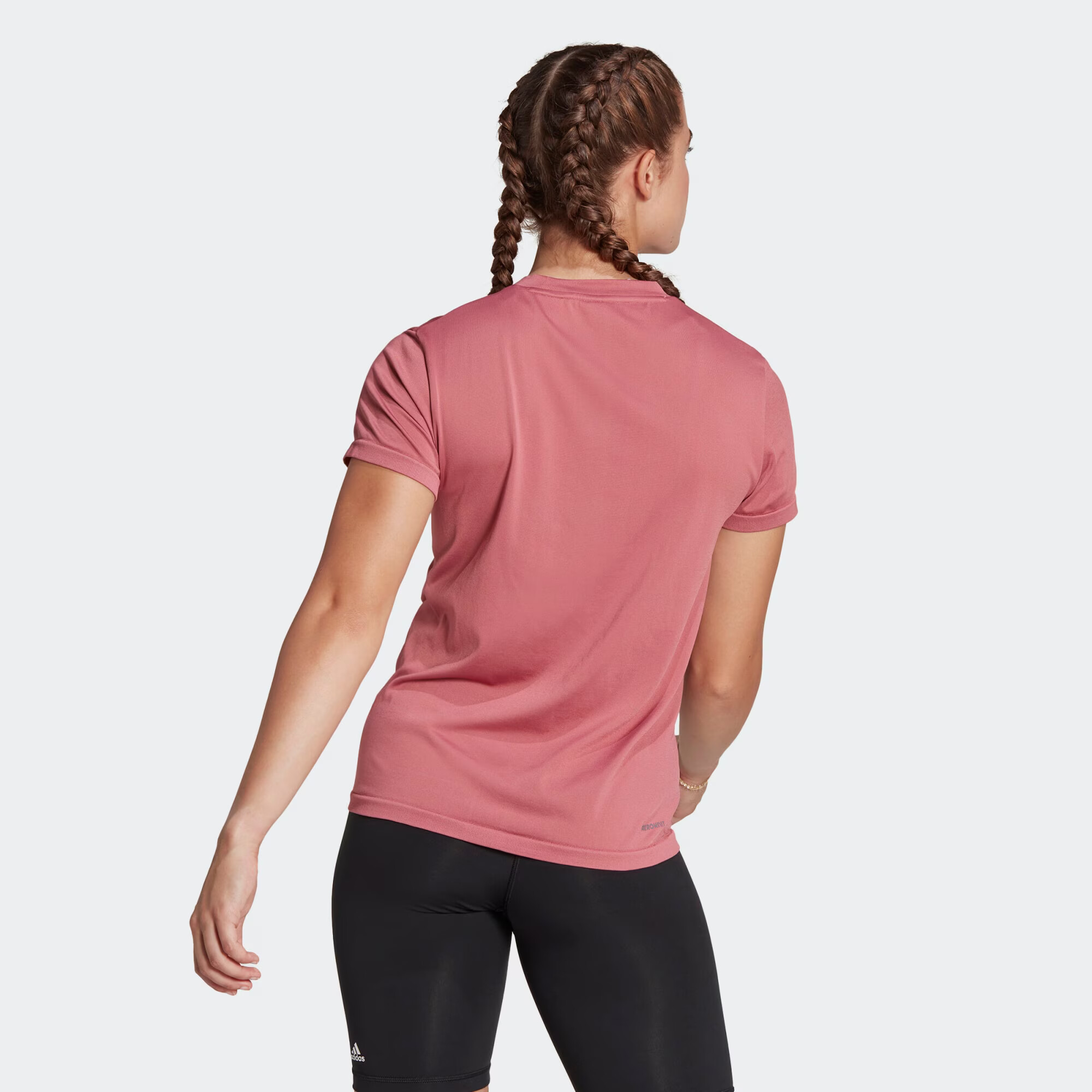 ADIDAS SPORTSWEAR Tricou funcțional 'Aero Seamless' roz deschis / alb - Pled.ro