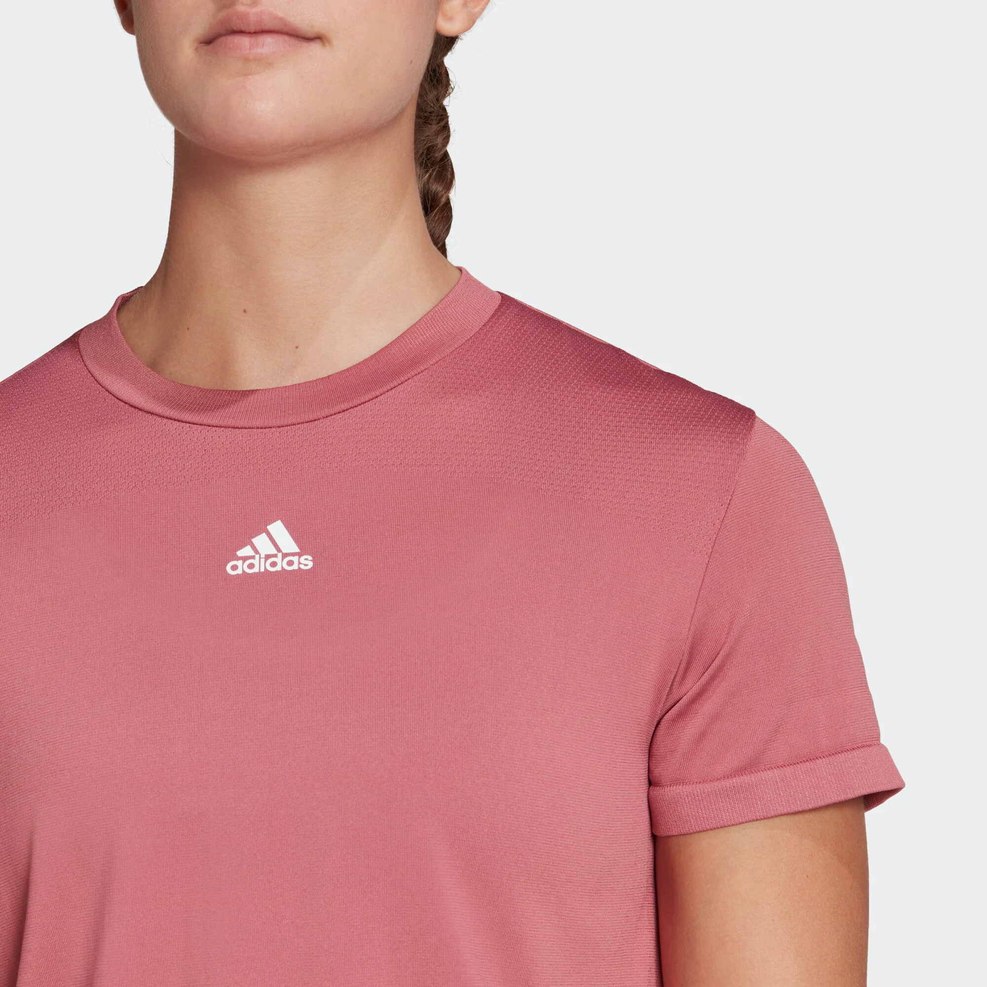 ADIDAS SPORTSWEAR Tricou funcțional 'Aero Seamless' roz deschis / alb - Pled.ro