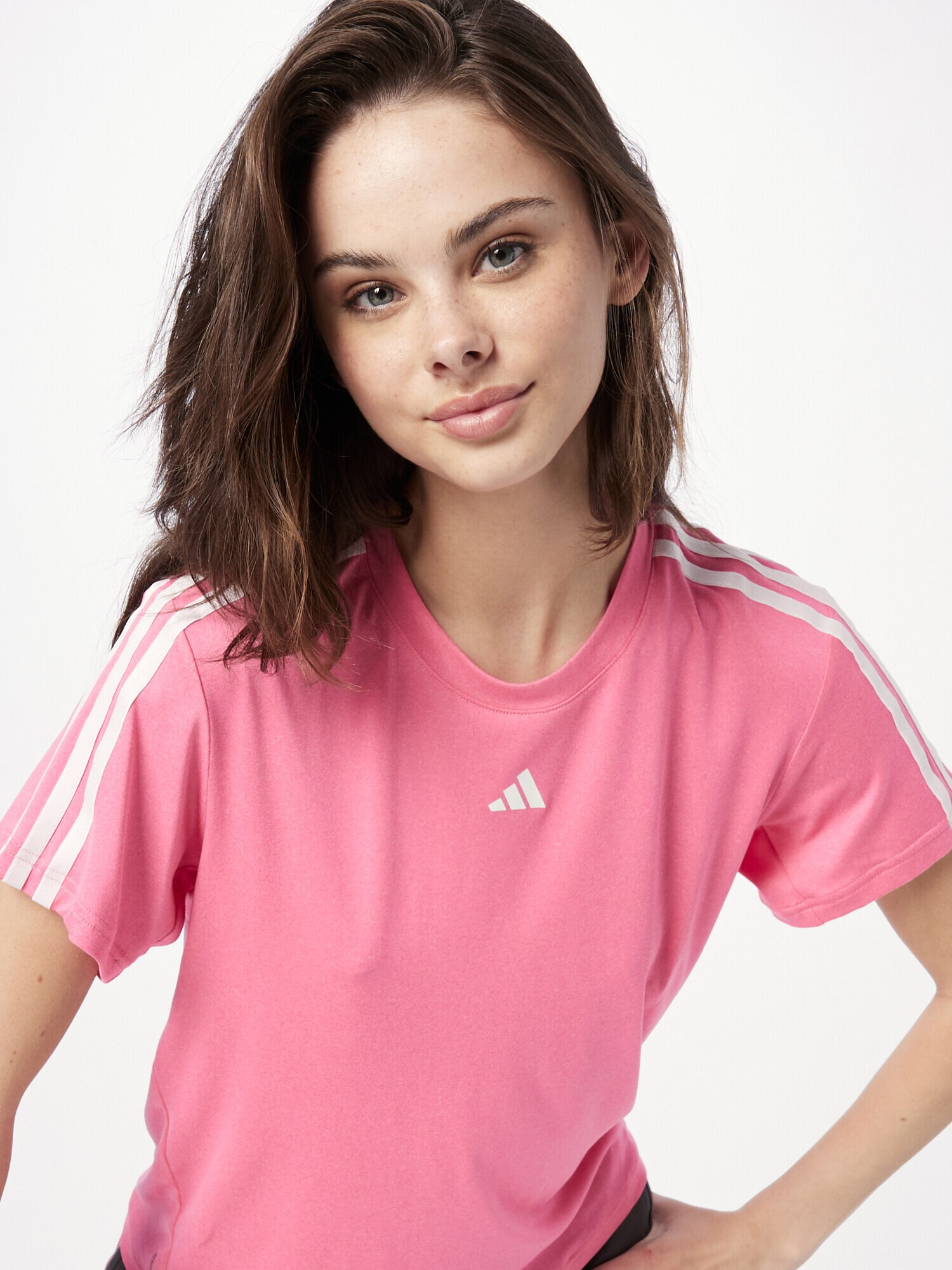 ADIDAS PERFORMANCE Tricou funcțional 'Train Essentials' roz deschis / alb - Pled.ro