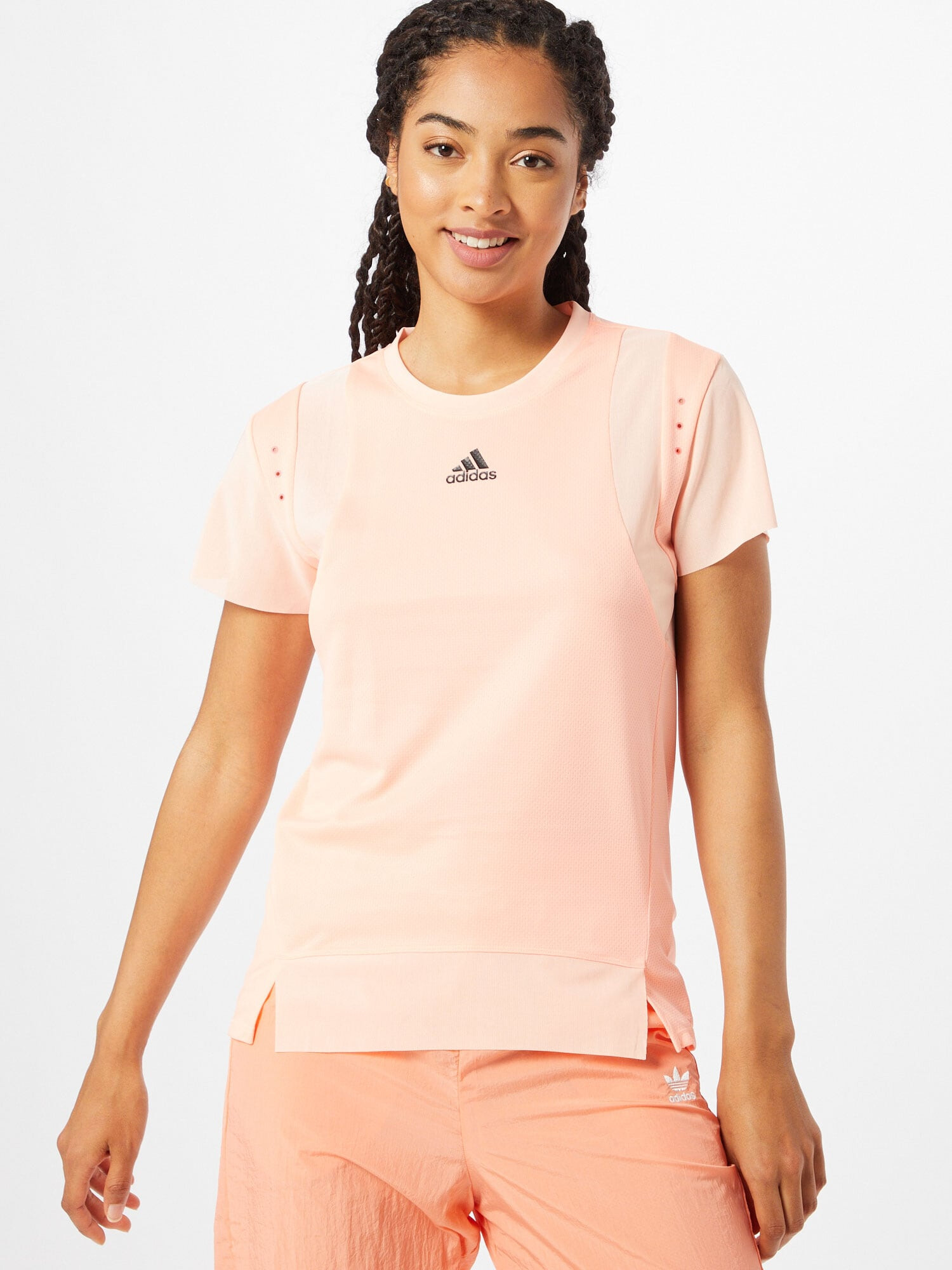 ADIDAS SPORTSWEAR Tricou funcțional roz deschis / negru - Pled.ro