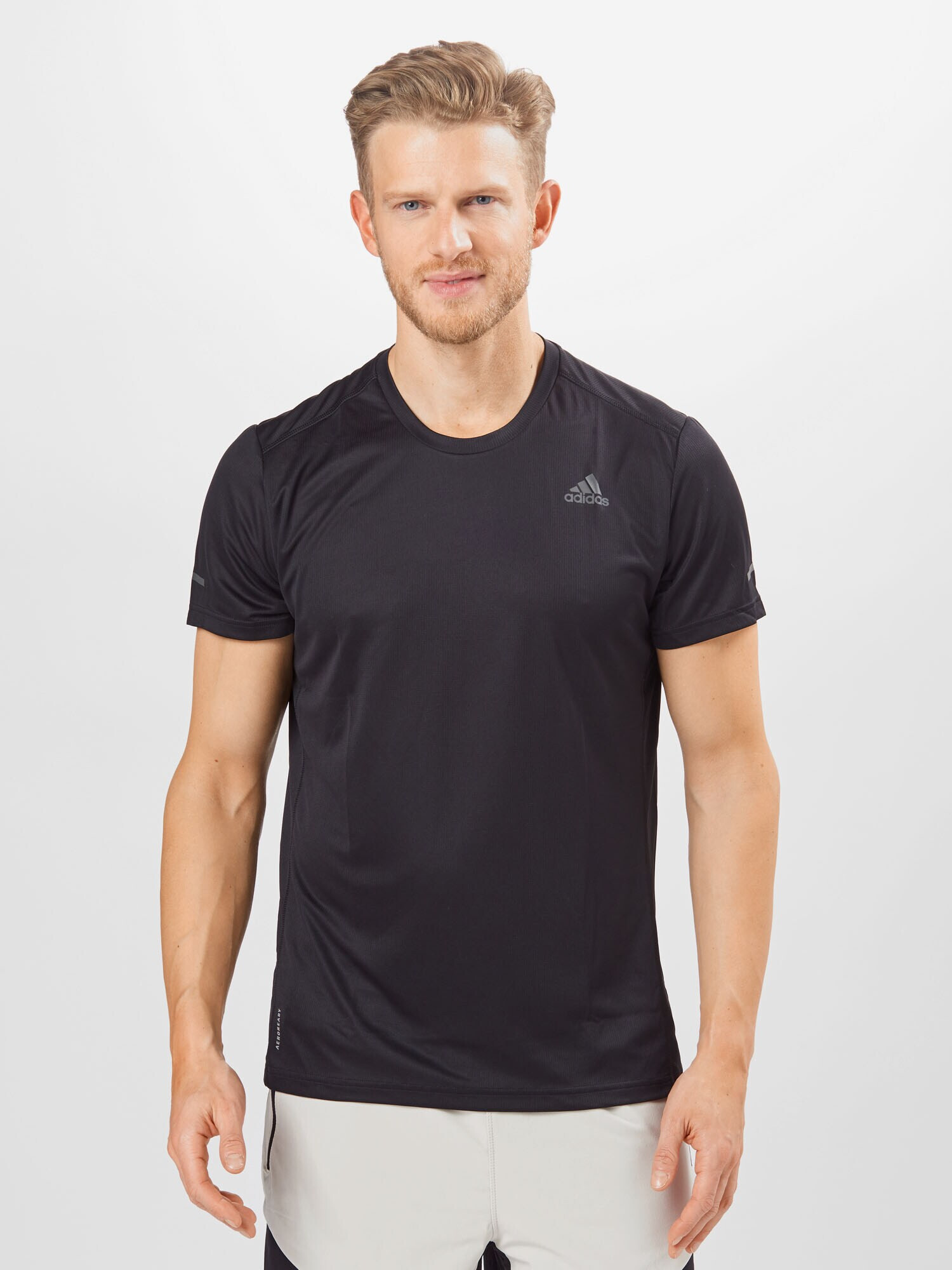 ADIDAS SPORTSWEAR Tricou funcțional 'RUN IT' gri / negru - Pled.ro