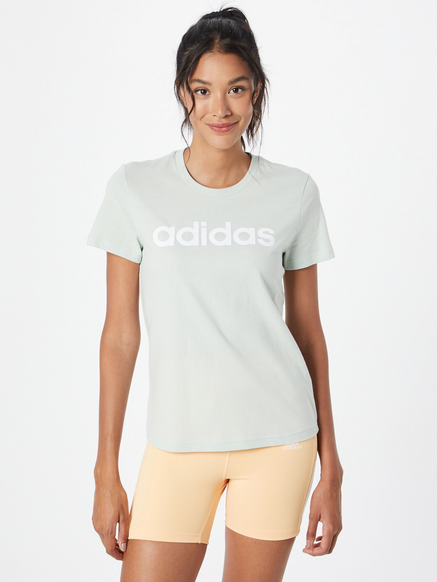 ADIDAS SPORTSWEAR Tricou funcțional verde pastel / alb - Pled.ro