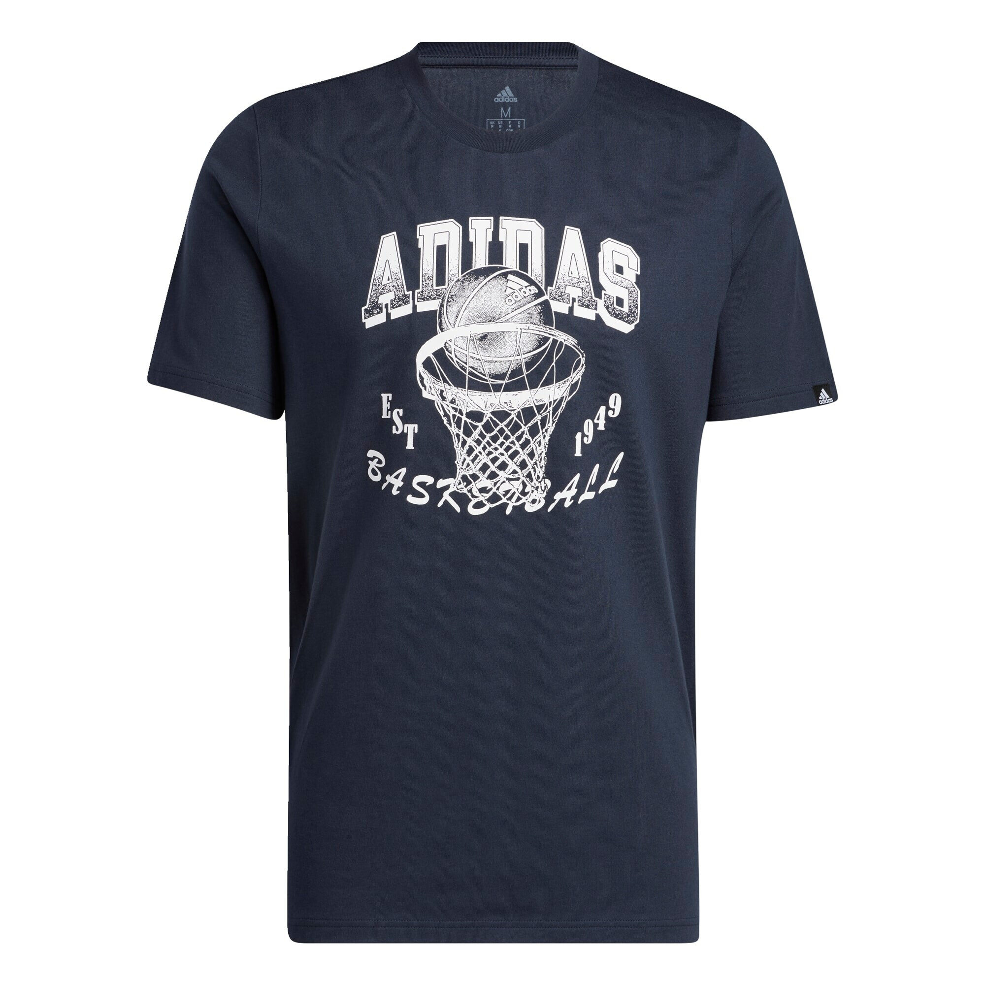 ADIDAS SPORTSWEAR Tricou funcțional 'World of Basketball' albastru marin / alb - Pled.ro