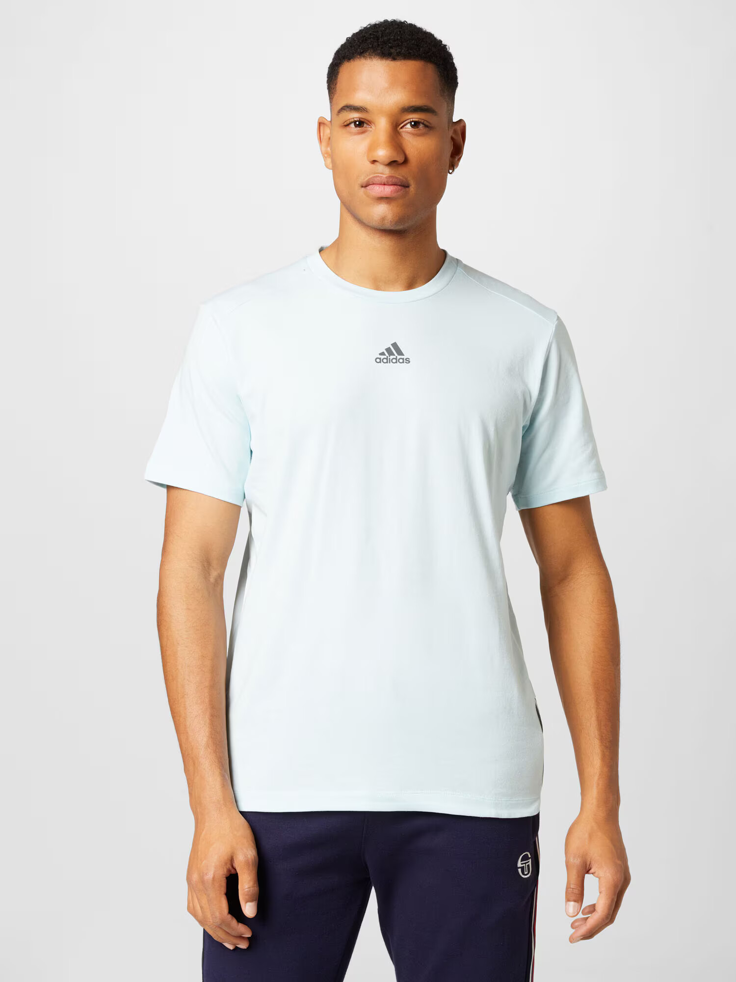 ADIDAS SPORTSWEAR Tricou funcțional 'Aeroready ' albastru pastel / negru - Pled.ro