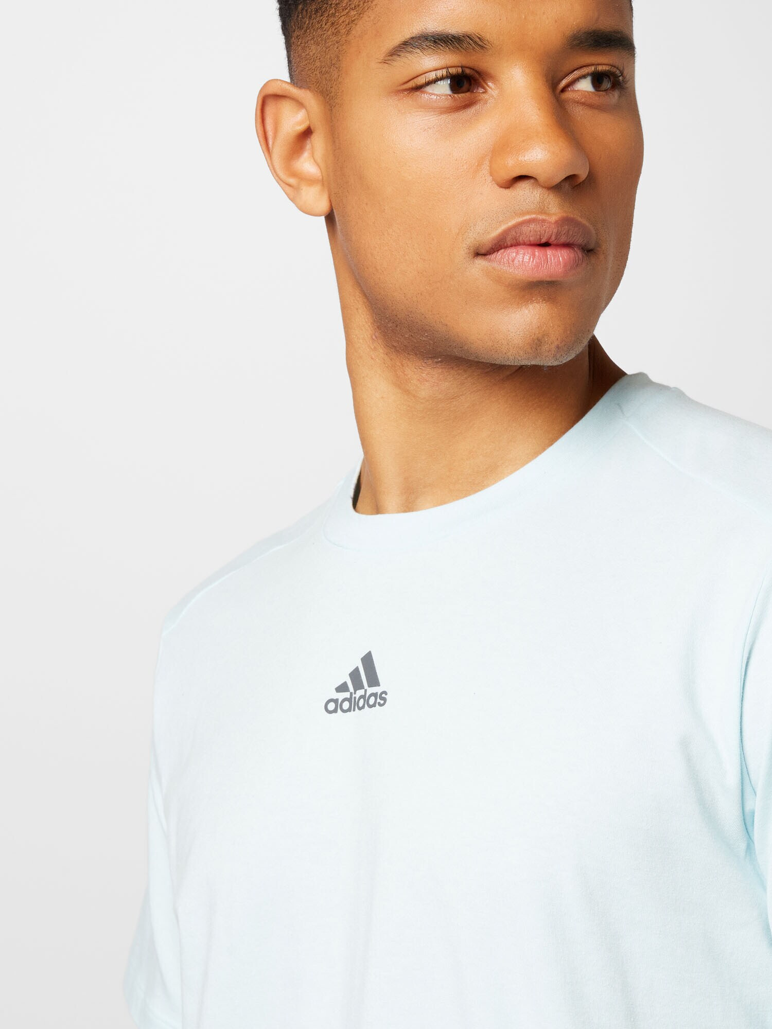 ADIDAS SPORTSWEAR Tricou funcțional 'Aeroready ' albastru pastel / negru - Pled.ro