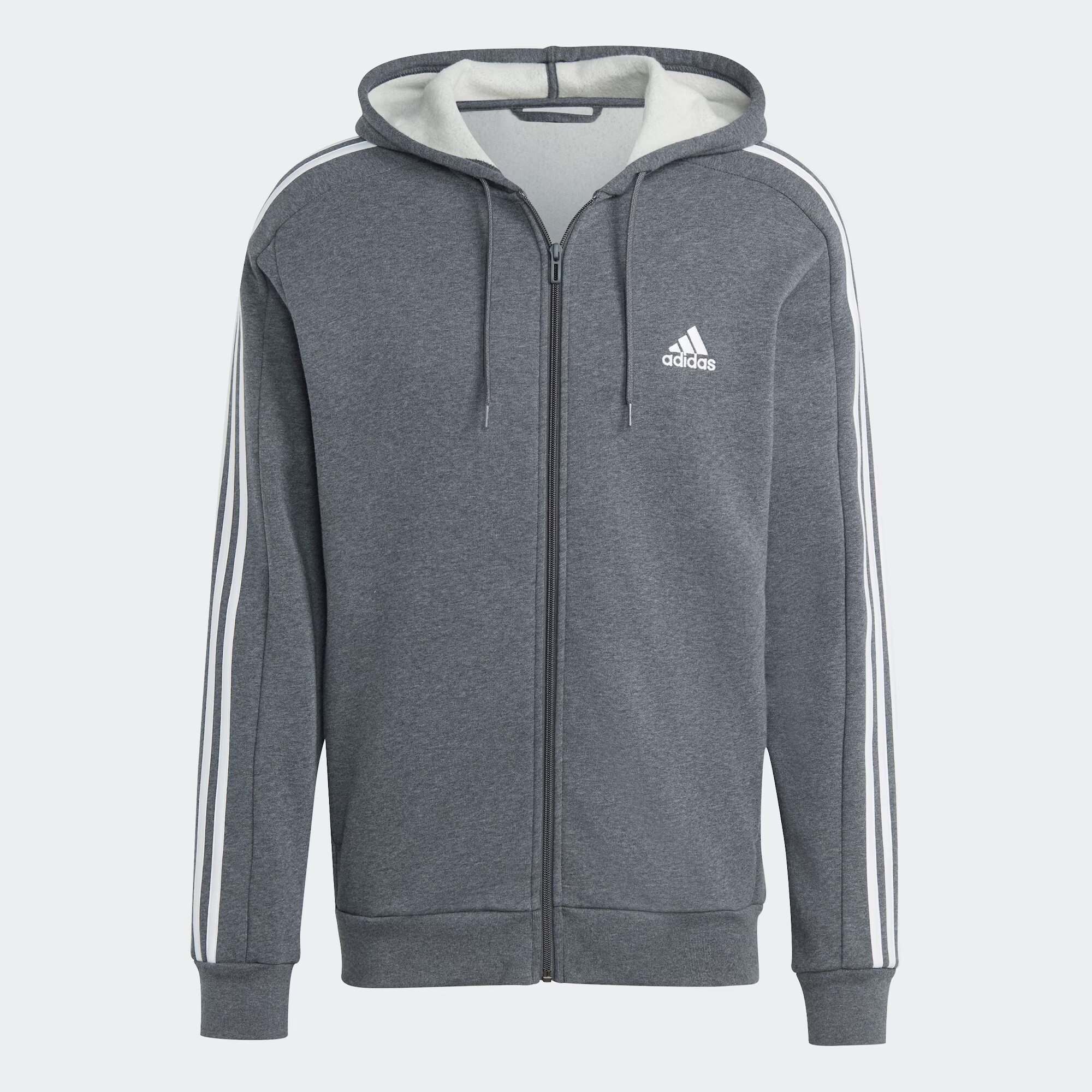 ADIDAS SPORTSWEAR Bluză cu fermoar sport 'Essentials' albastru / gri / alb - Pled.ro