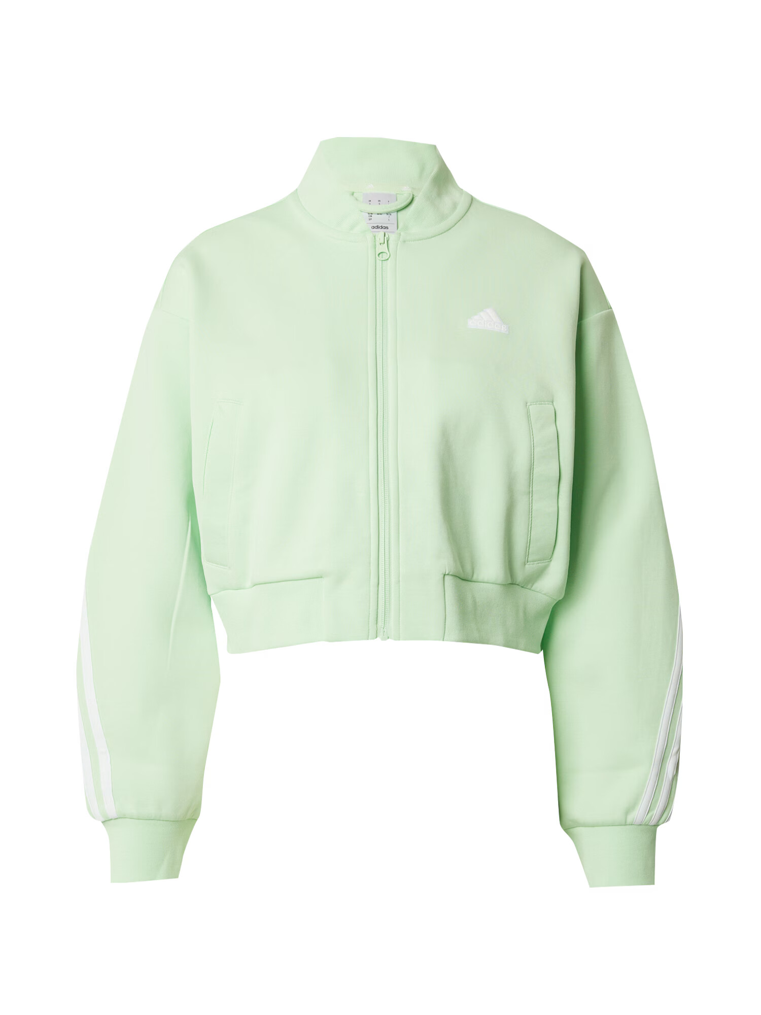 ADIDAS SPORTSWEAR Bluză cu fermoar sport 'Future Icons' verde mentă / alb - Pled.ro