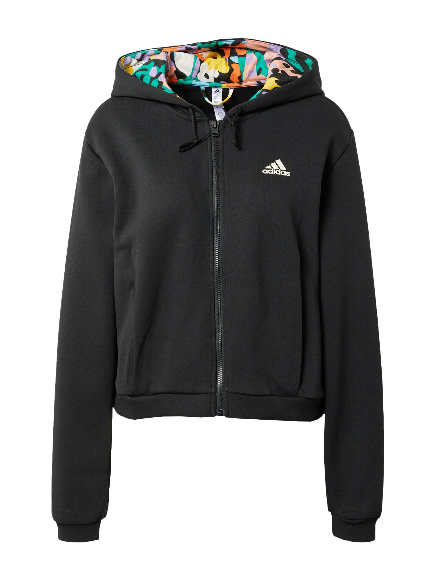 ADIDAS SPORTSWEAR Bluză cu fermoar sport 'Graphic ' galben citron / verde jad / negru / alb - Pled.ro