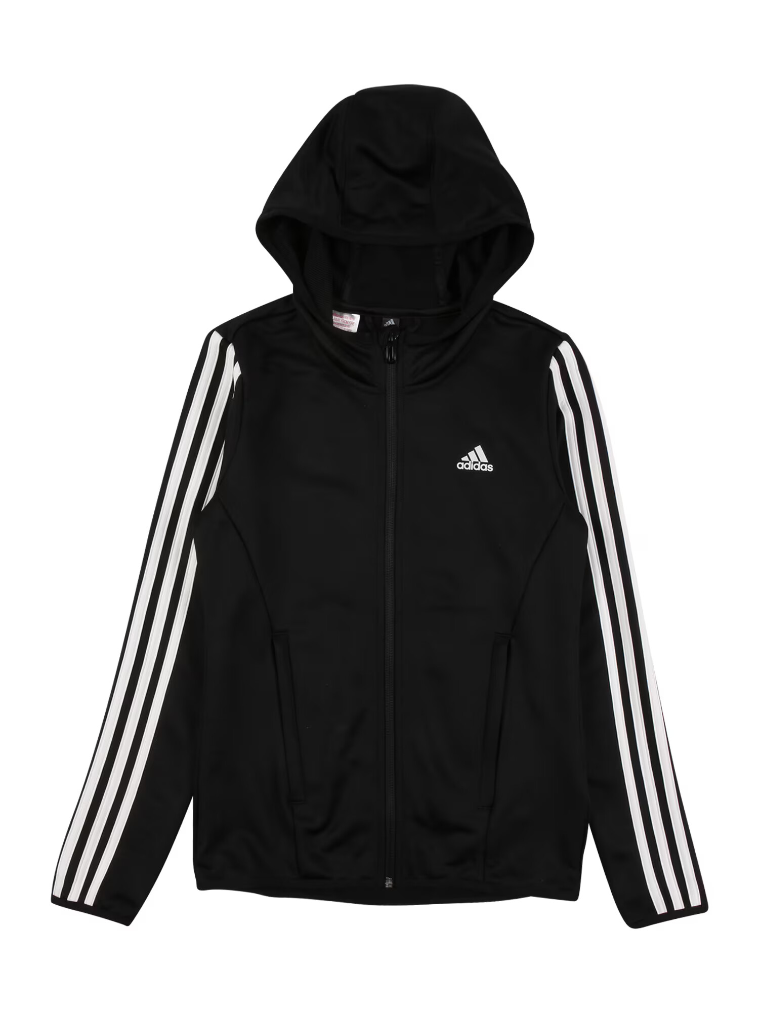 ADIDAS SPORTSWEAR Bluză cu fermoar sport 'Designed To Move 3-Stripes ' negru / alb - Pled.ro