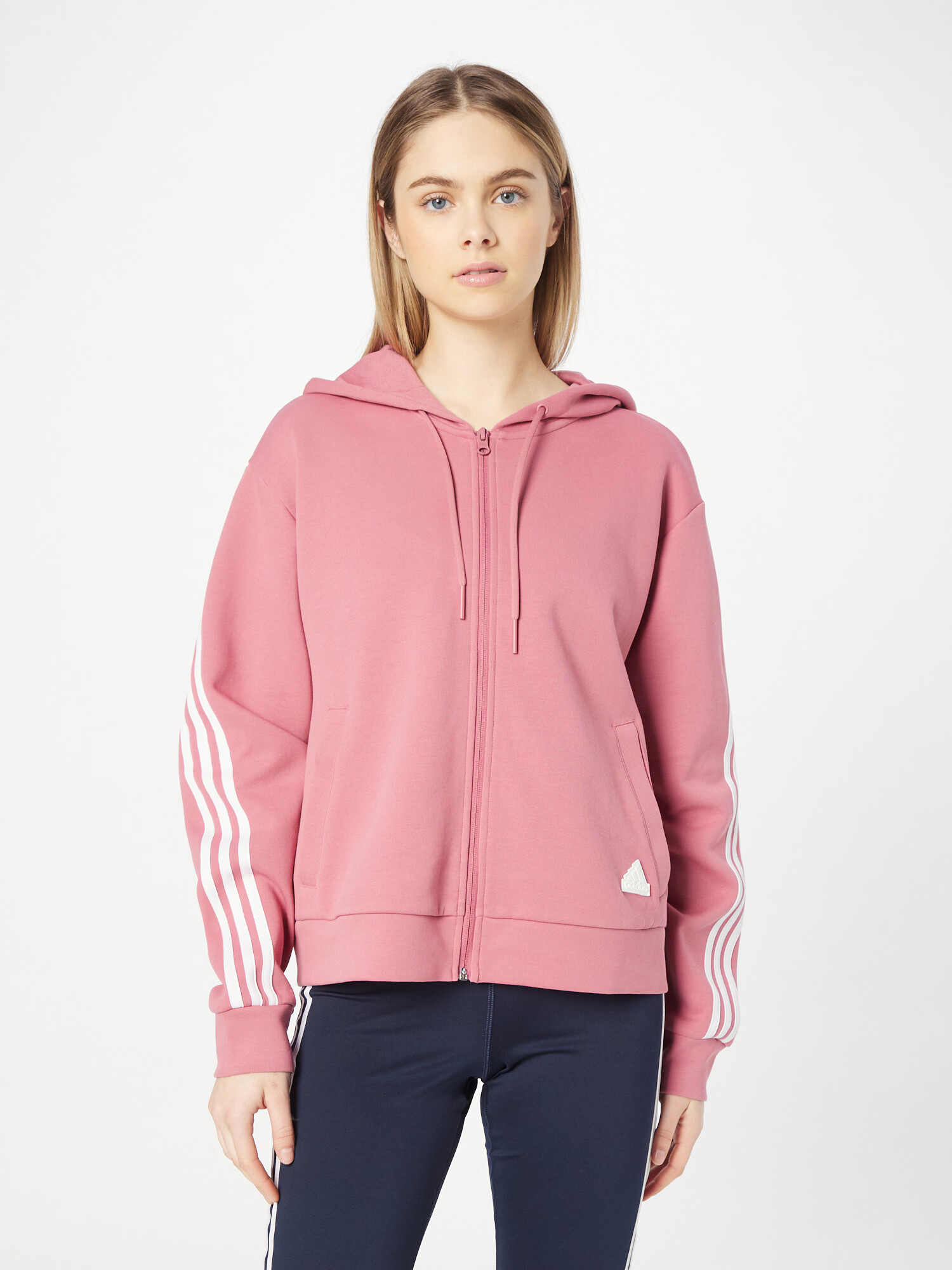 ADIDAS SPORTSWEAR Bluză cu fermoar sport 'Future Icons' rosé / alb - Pled.ro