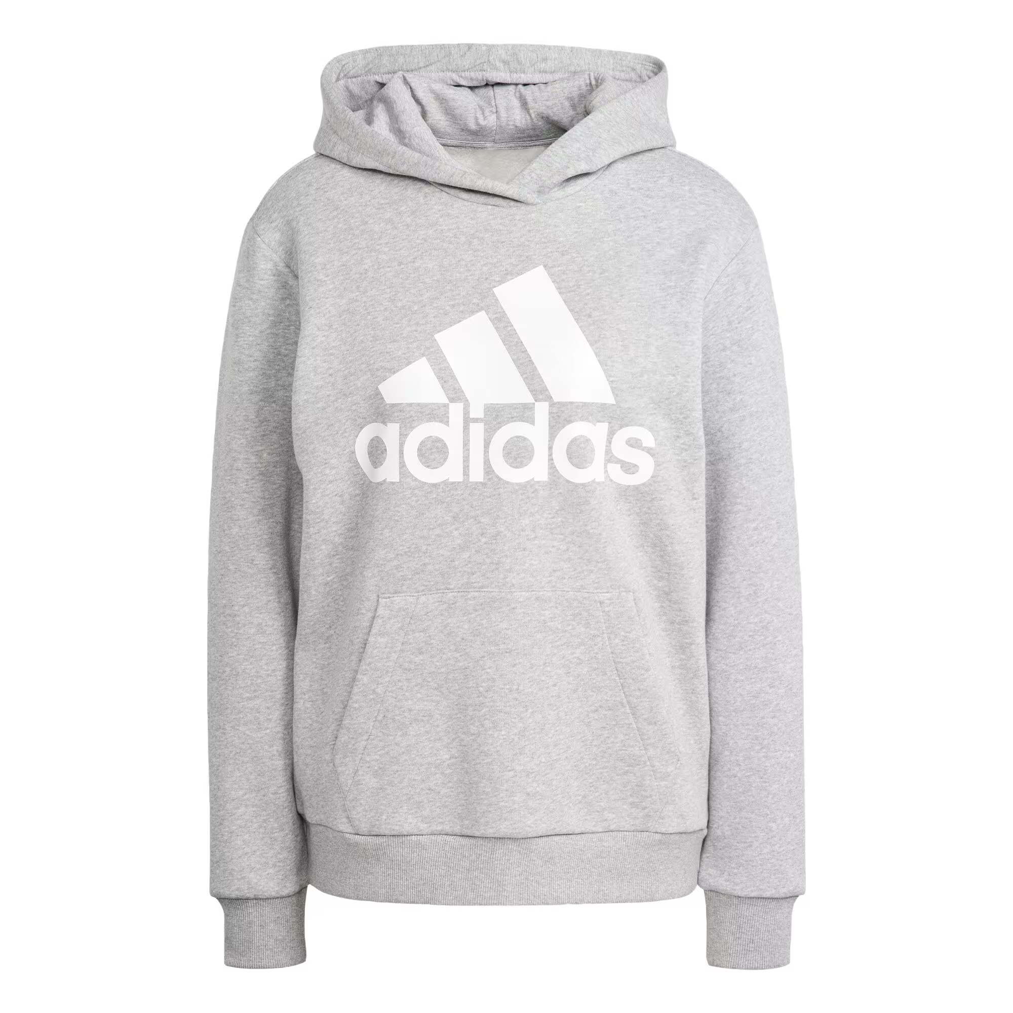 ADIDAS SPORTSWEAR Bluză de molton 'Essentials' gri amestecat / alb - Pled.ro