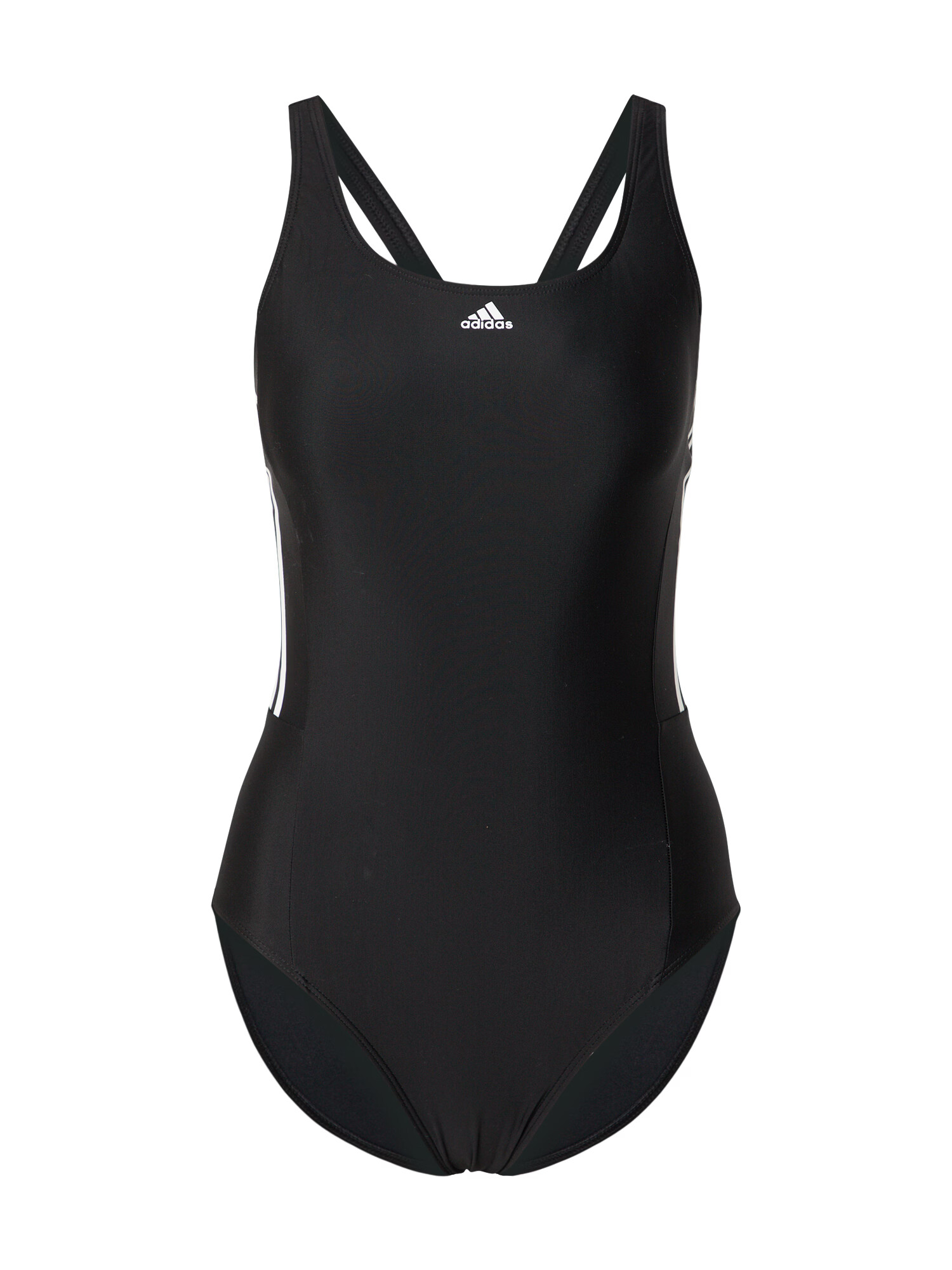 ADIDAS SPORTSWEAR Costum de baie sport 'Mid 3-Stripes' negru / alb - Pled.ro