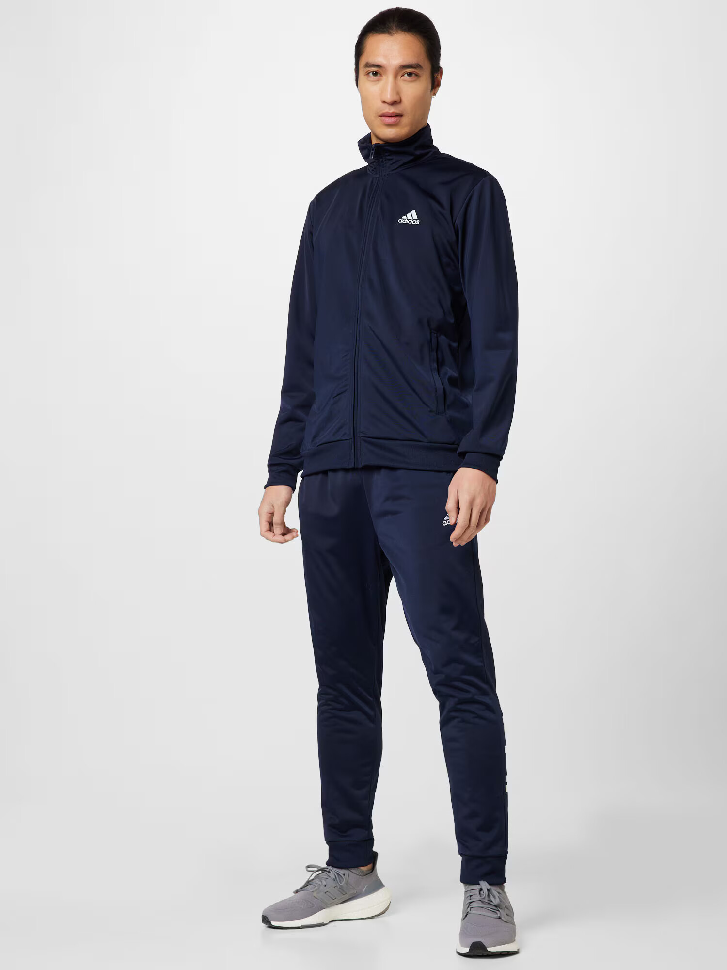 ADIDAS SPORTSWEAR Costum de trening 'Linear Logo' bleumarin / alb - Pled.ro