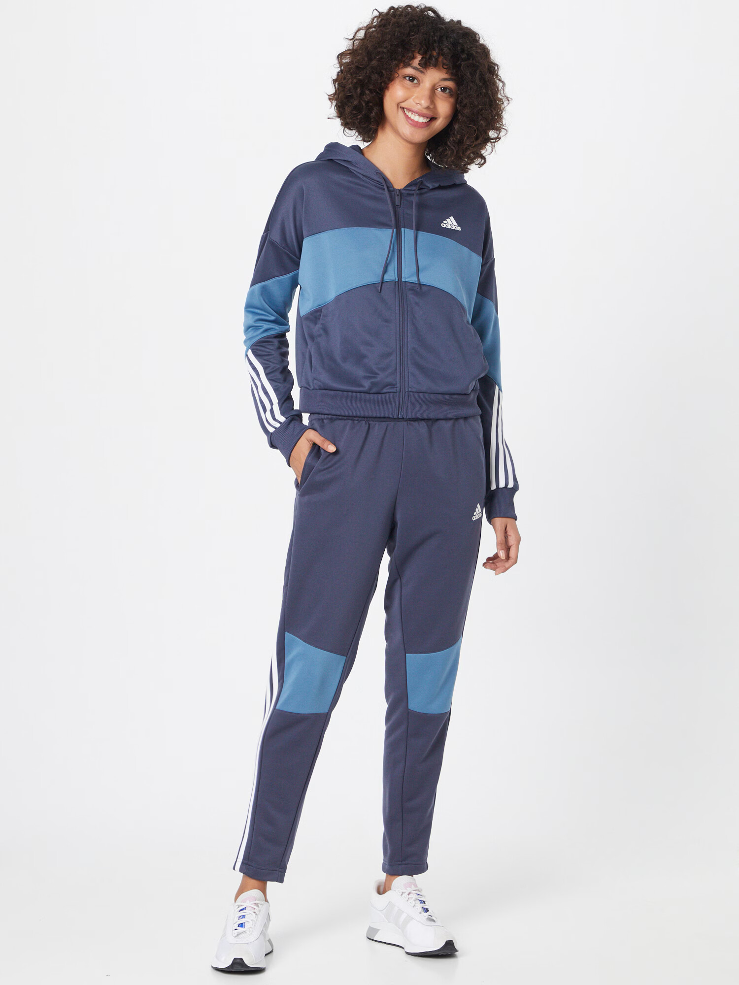 ADIDAS SPORTSWEAR Costum de trening bleumarin / albastru porumbel / alb - Pled.ro