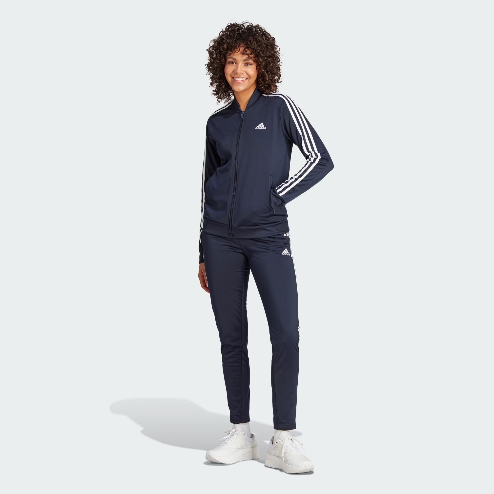 ADIDAS SPORTSWEAR Costum de trening 'Essentials' albastru închis / alb - Pled.ro