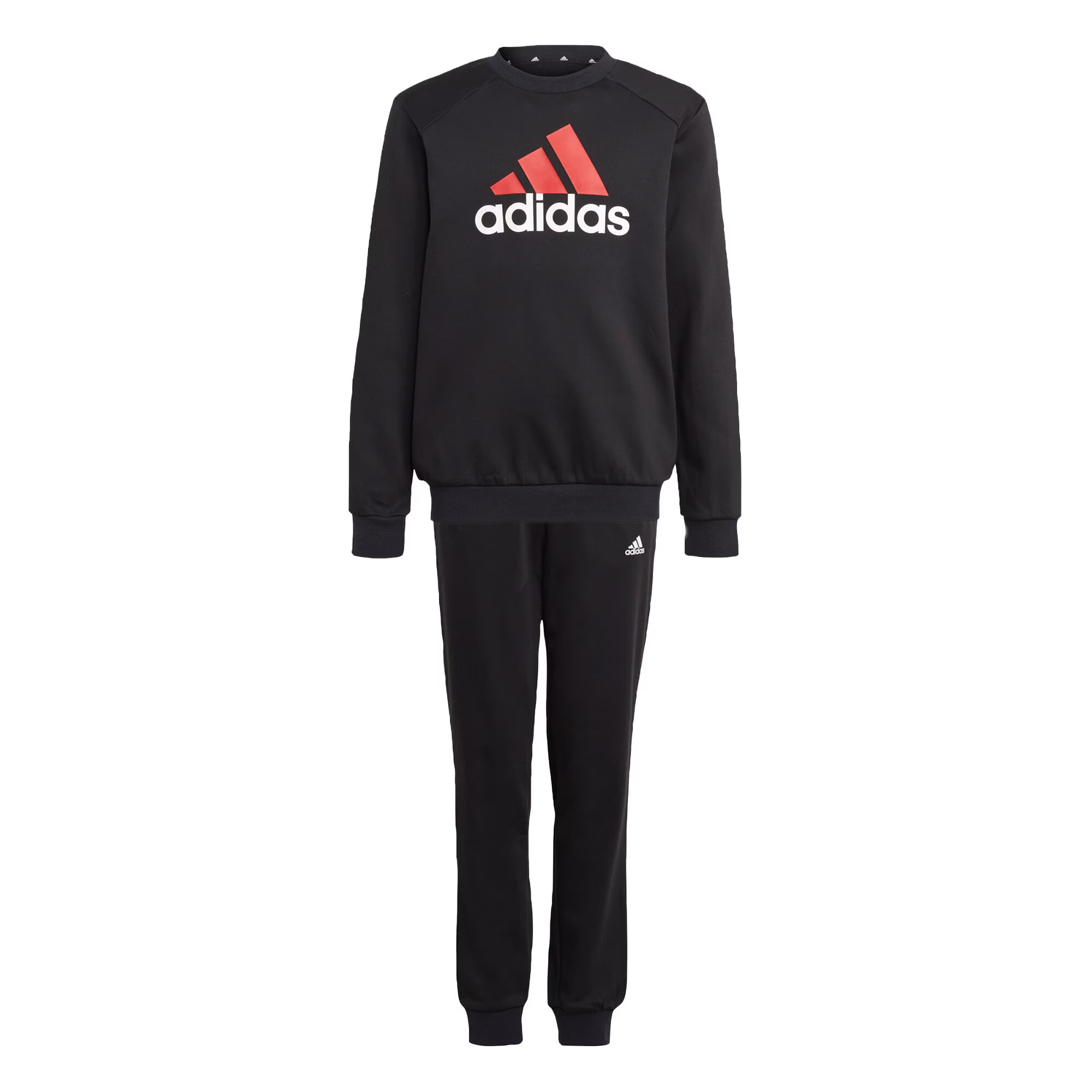 ADIDAS SPORTSWEAR Costum de trening 'Essentials' roșu / negru / alb - Pled.ro