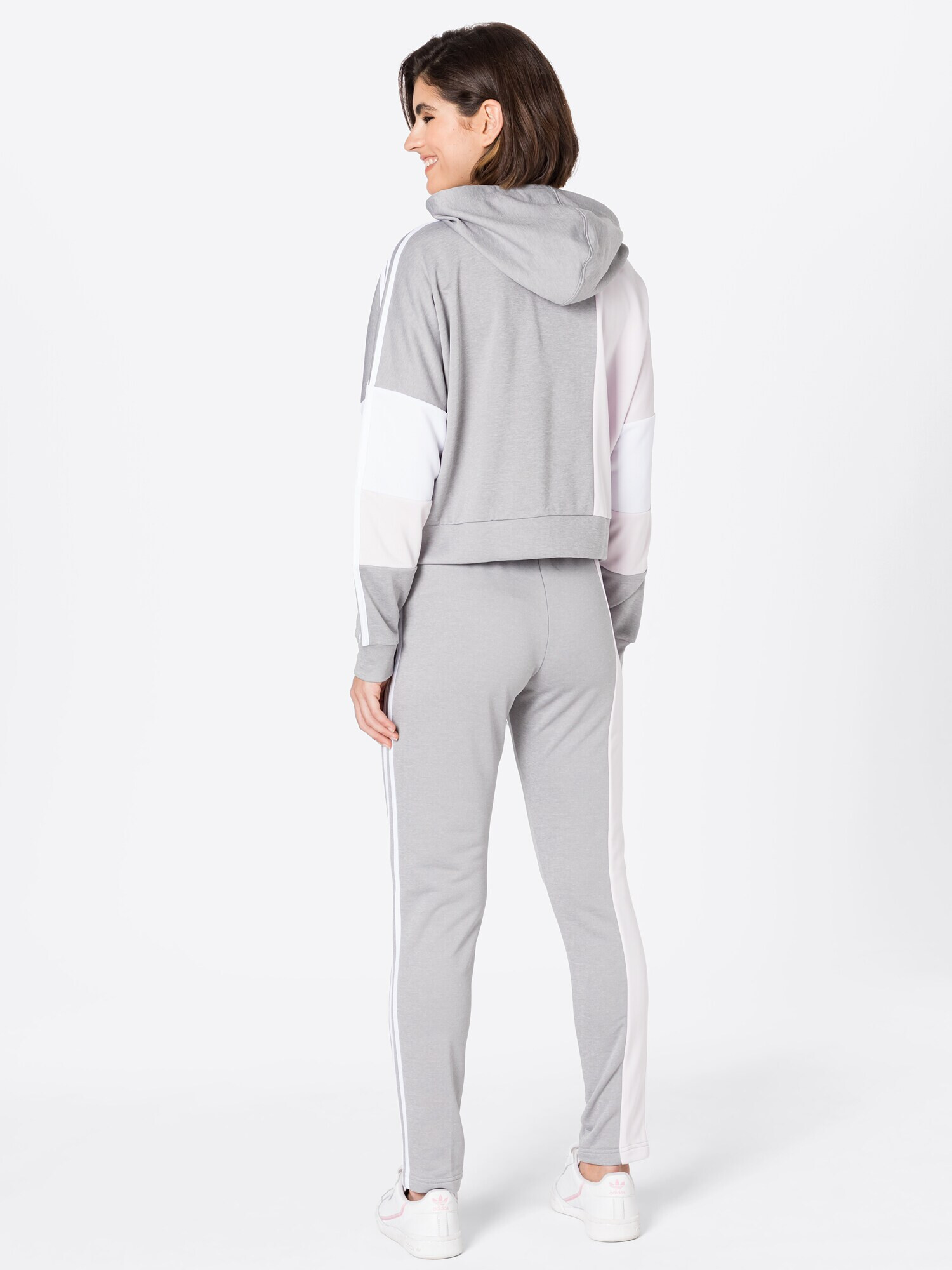 ADIDAS SPORTSWEAR Costum de trening gri / roz deschis / alb - Pled.ro