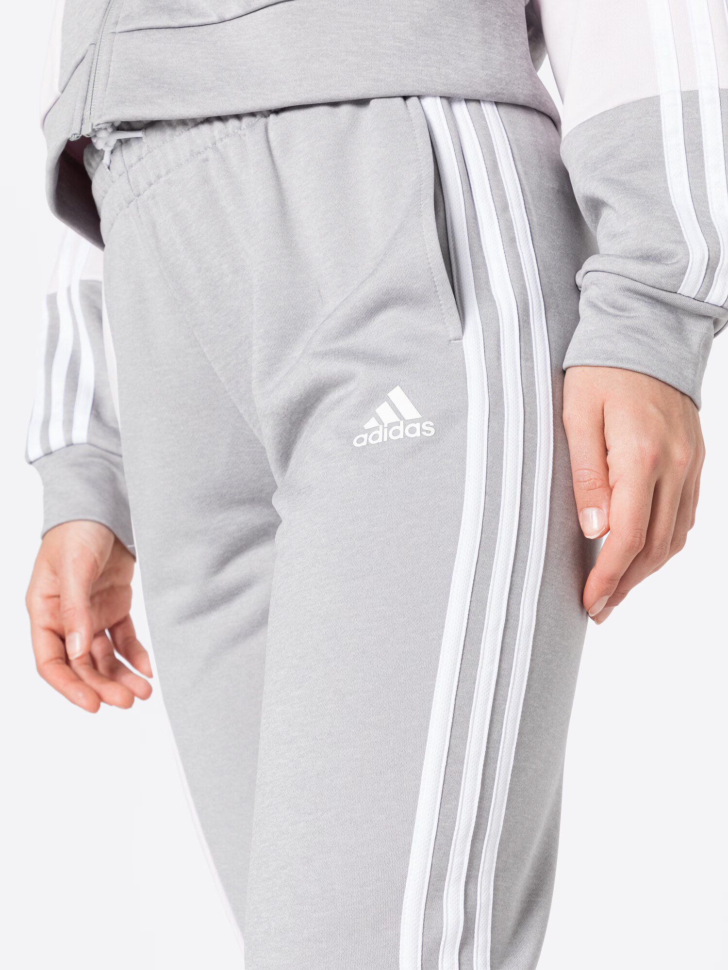 ADIDAS SPORTSWEAR Costum de trening gri / roz deschis / alb - Pled.ro