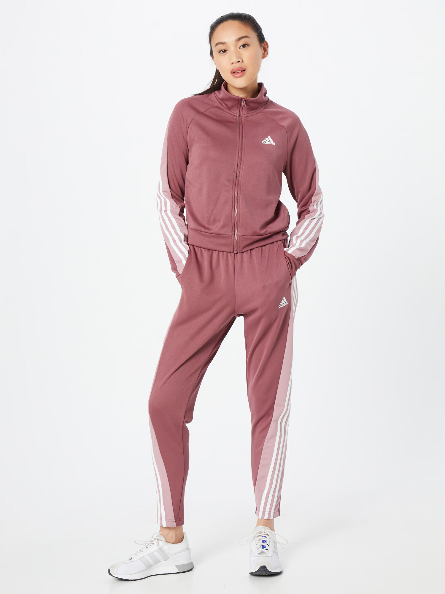 ADIDAS SPORTSWEAR Costum de trening lila / mov prună / alb - Pled.ro