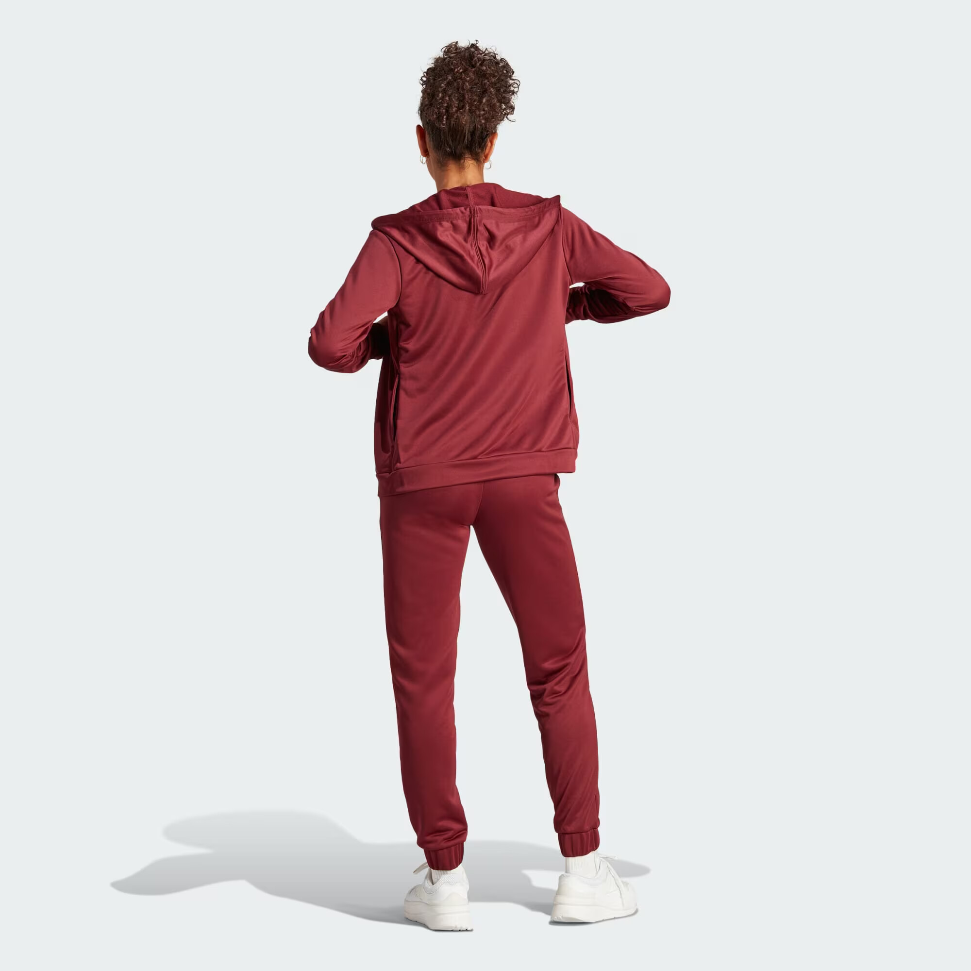 ADIDAS SPORTSWEAR Costum de trening 'Linear' roșu merlot / alb - Pled.ro