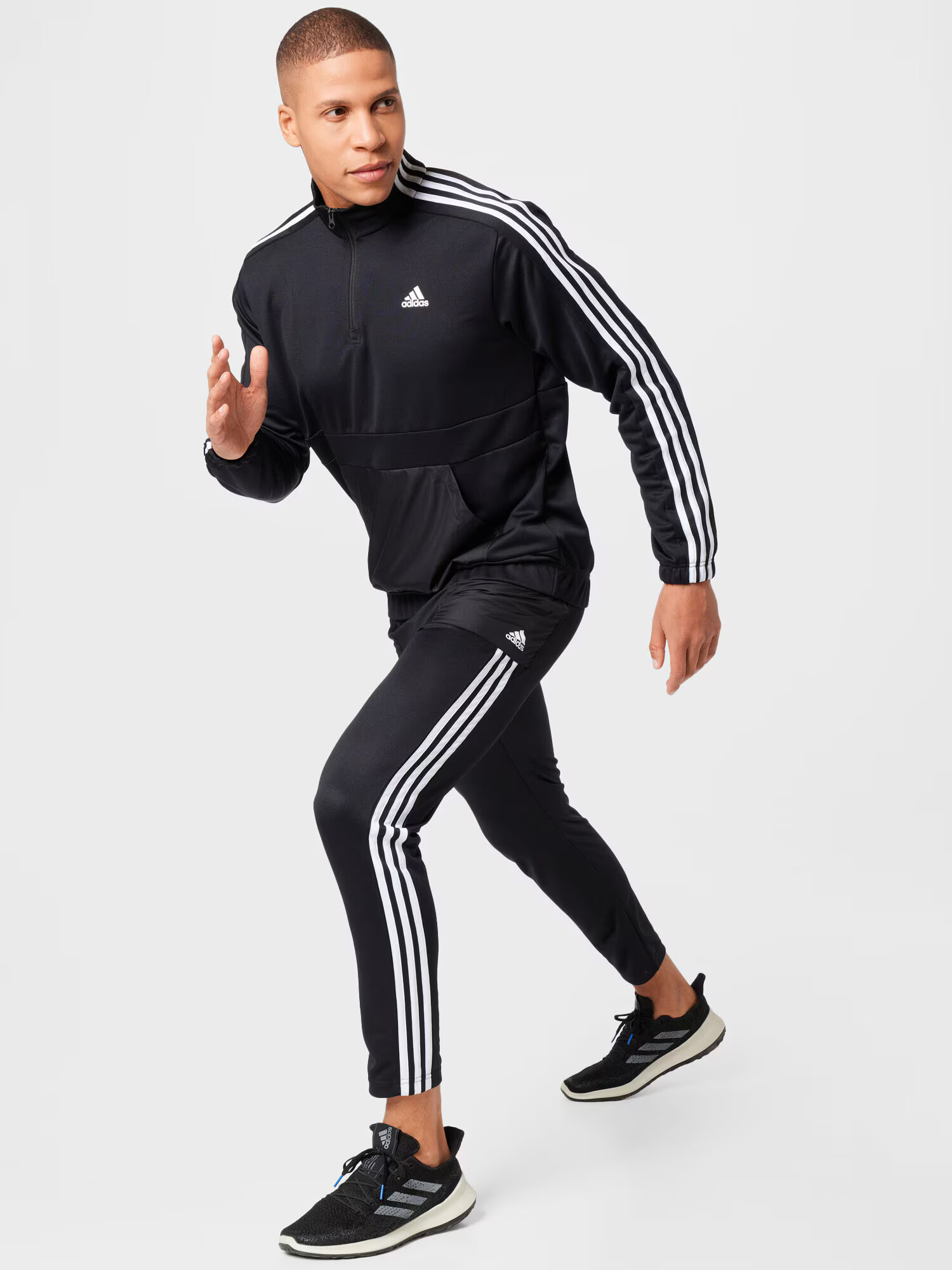 ADIDAS SPORTSWEAR Costum de trening negru / alb - Pled.ro