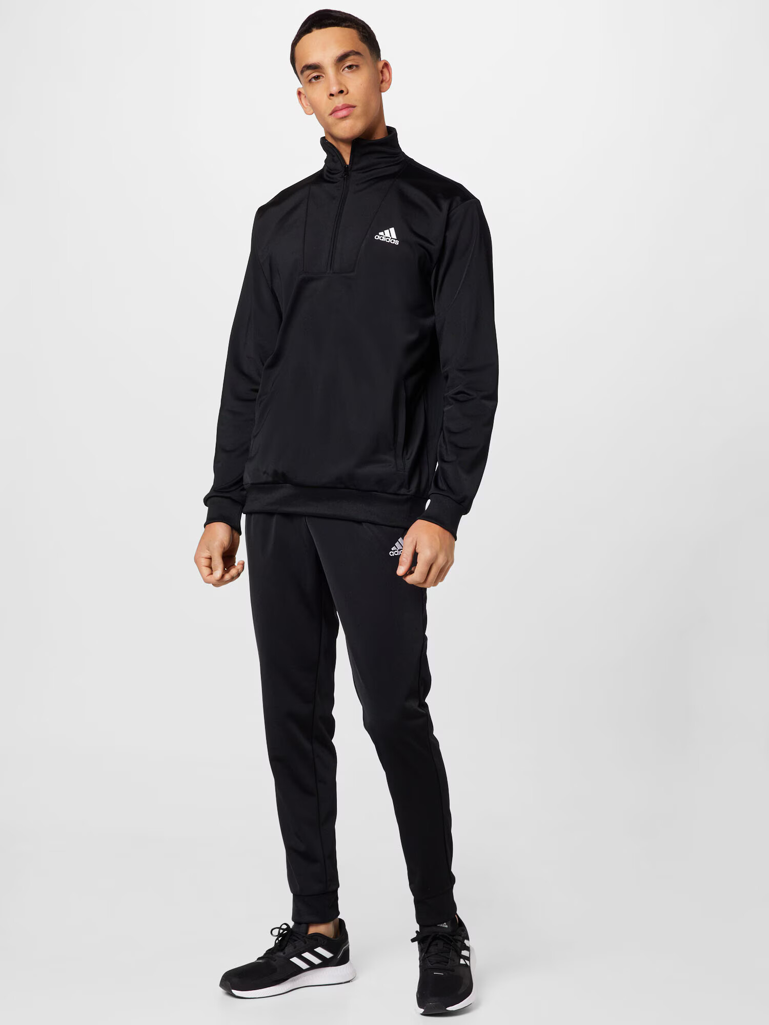 ADIDAS SPORTSWEAR Costum de trening 'Small Logo' negru / alb - Pled.ro